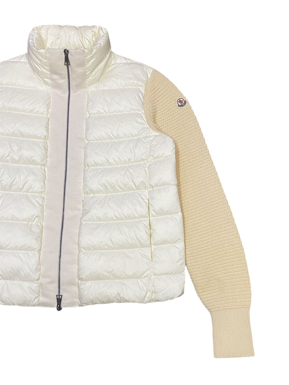 Moncler Moncler Knit Wool Sleeves Puffer Jacket Size S / US 4 / IT 40 - 8 Thumbnail