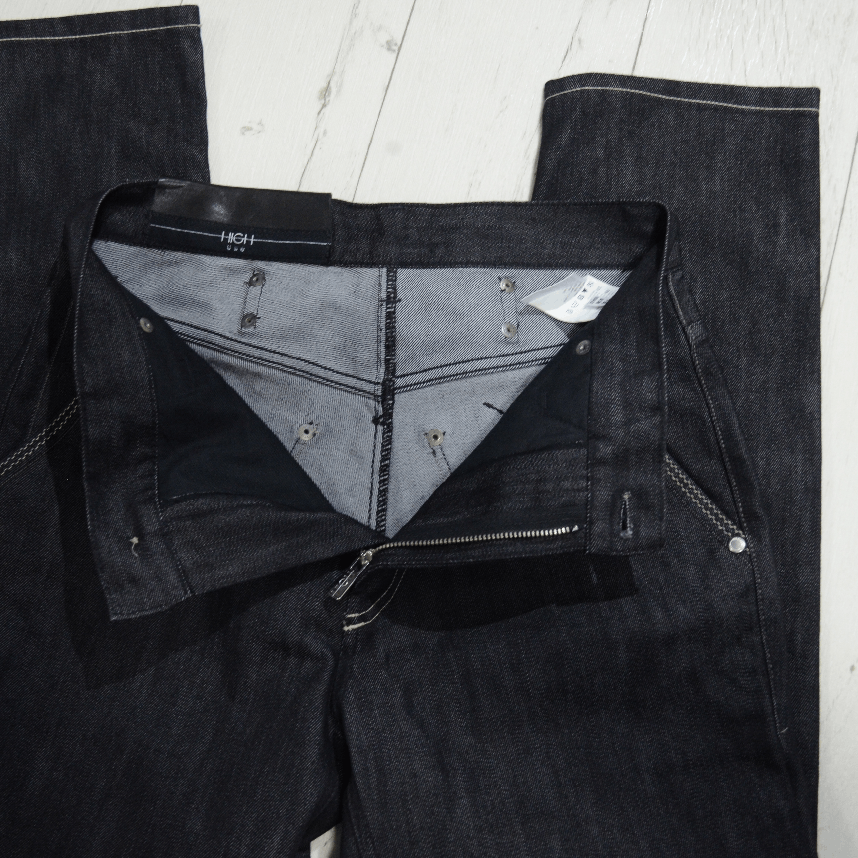 Other HIGH USE Y2K Jeans size S Trousers Gray Black Slim Italy Size 27" / US 4 / IT 40 - 10 Thumbnail