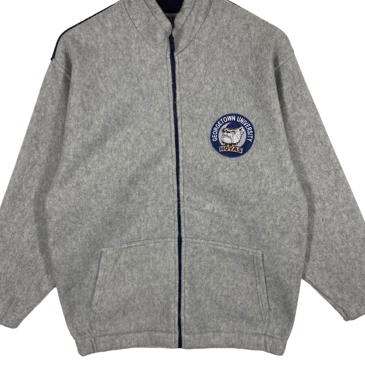Vintage Vintage Georgetown University Hoyas Fleece Zipper Jacket Size US M / EU 48-50 / 2 - 5 Thumbnail