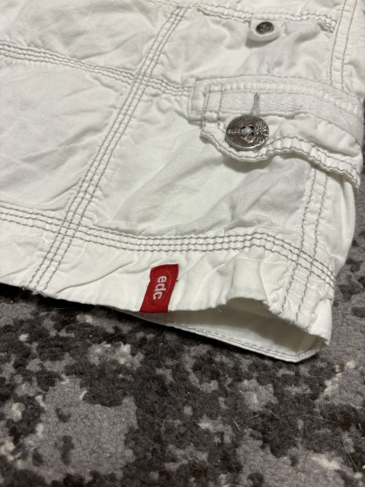 Japanese Brand × Vintage Vintage edc by ESPRIT Women's cargo mini skirt Size 25" / US 0 / IT 36 - 3 Thumbnail