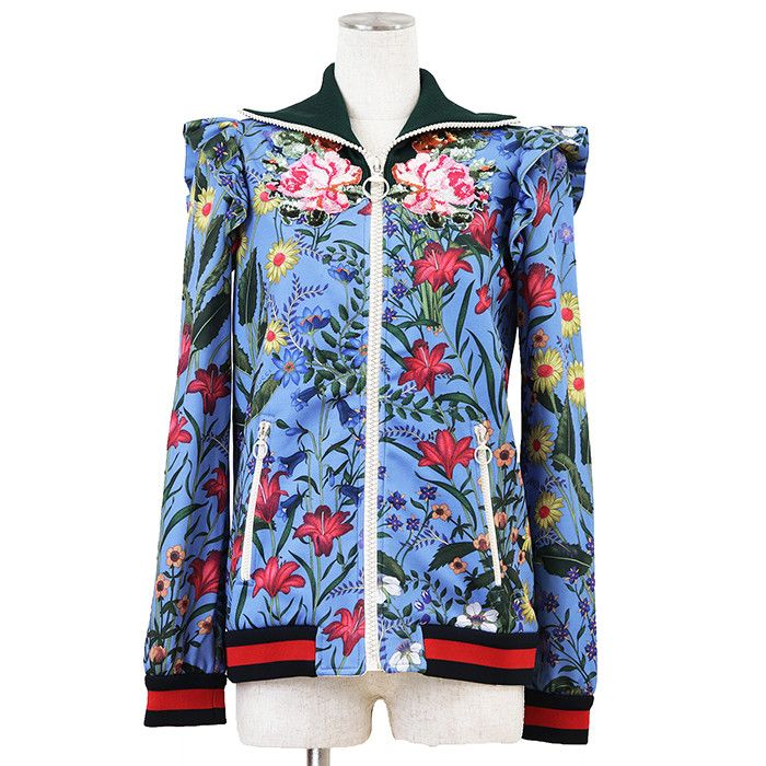 Gucci Gucci Gucci Cotton Blend Blouson Textile Outerwear DUTY FREE for USA Size ONE SIZE - 1 Thumbnail