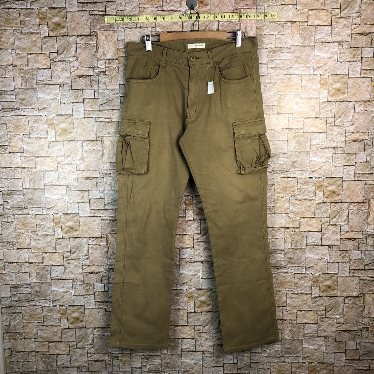 Japanese Brand Louxs Work Union Brown Cargo Multipocket Pants #A649 Size US 32 / EU 48 - 1 Thumbnail