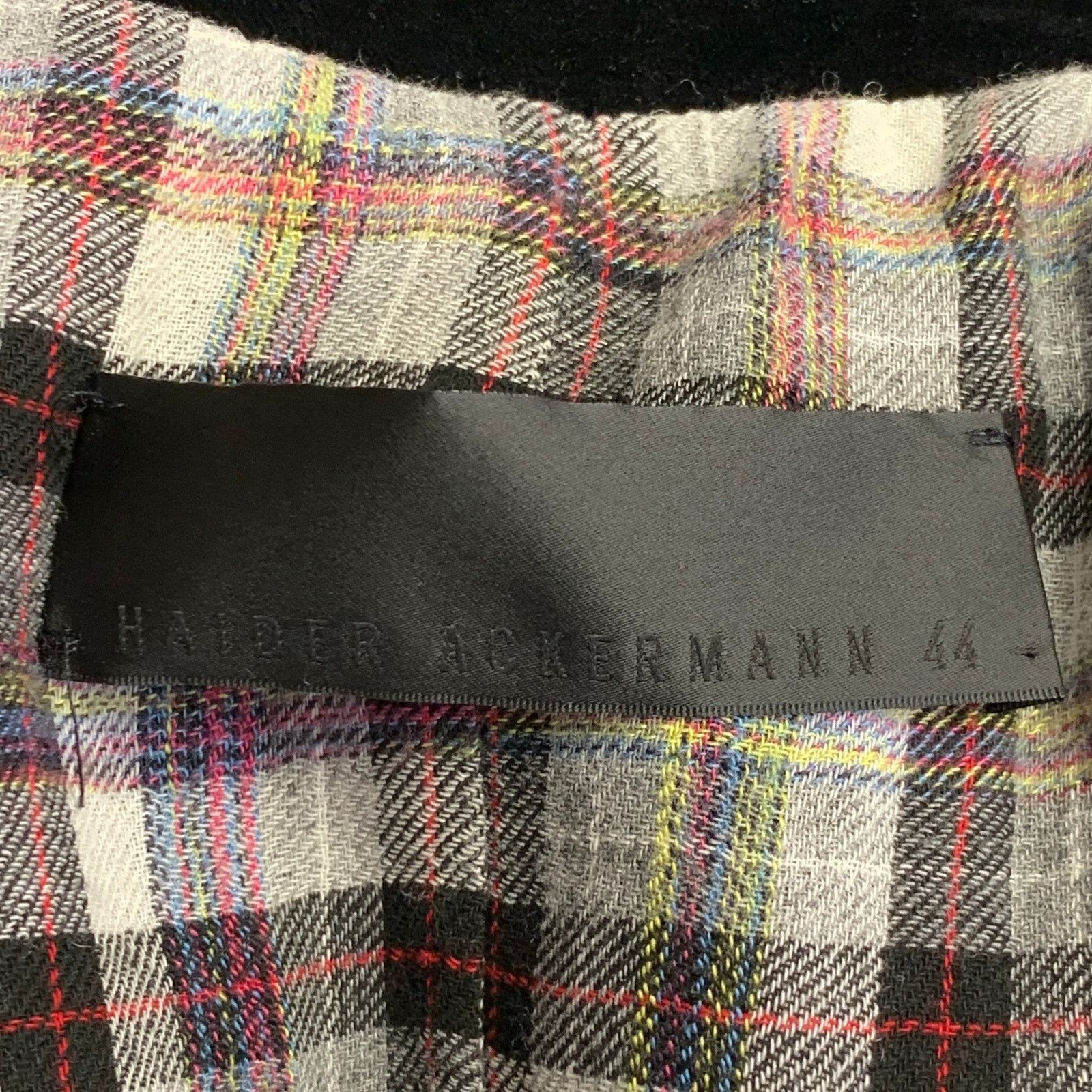 Haider Ackermann HAIDER ACKERMANN Grey Black White Wool Cotton Sport Coat Size 34R - 6 Thumbnail