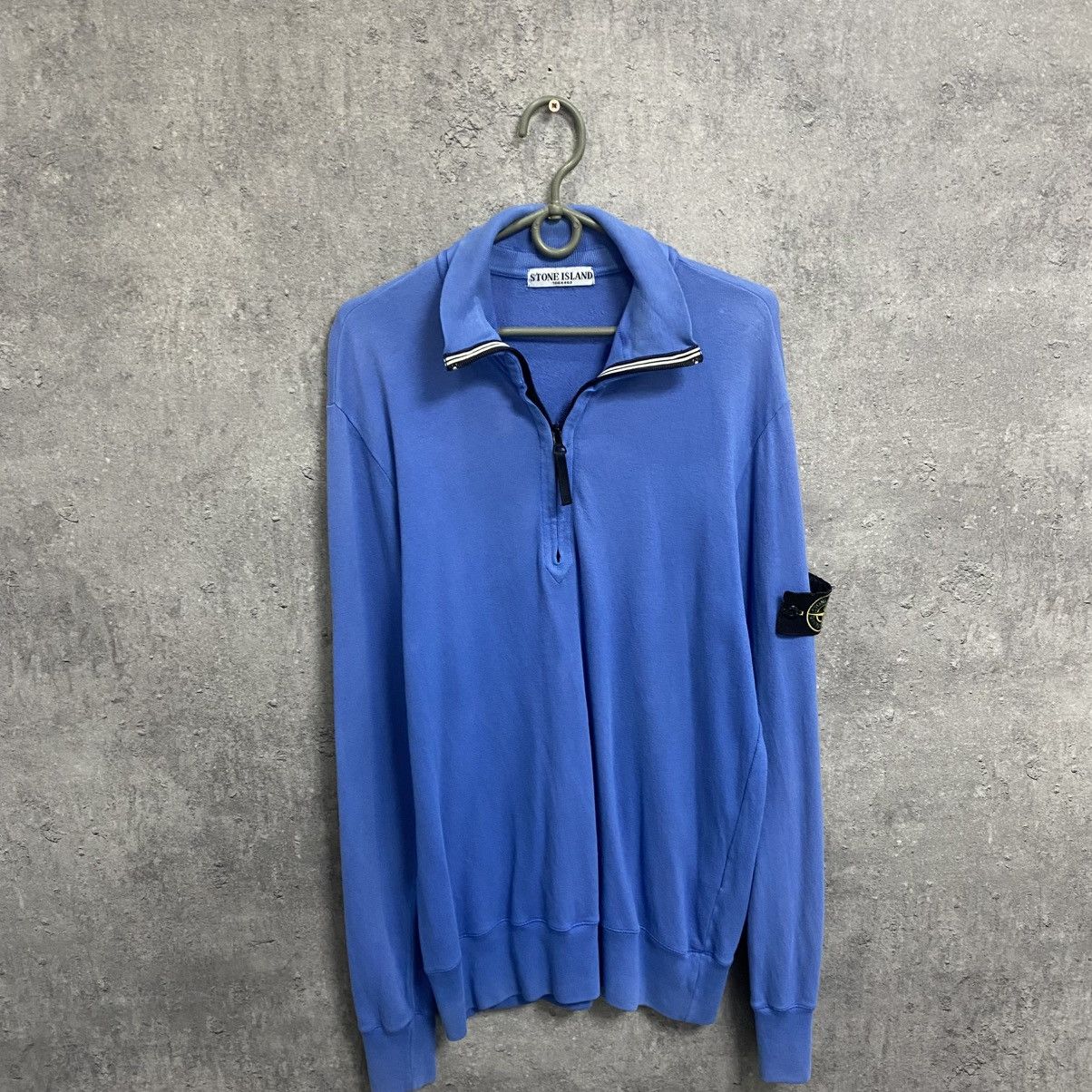 Stone Island Vintage Stone Island Quarter Zip Polo 1/4 Long Sleeve Size US L / EU 52-54 / 3 - 4 Thumbnail