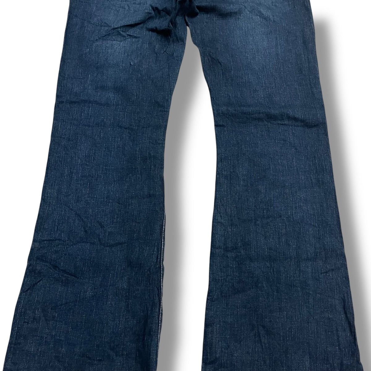 If Six Was Nine × Japanese Brand × Le Grande Bleu (L.G.B.) FLARE🔥 MICHEL KLEIN DENIM BLUE PANT Size 31" - 11 Thumbnail