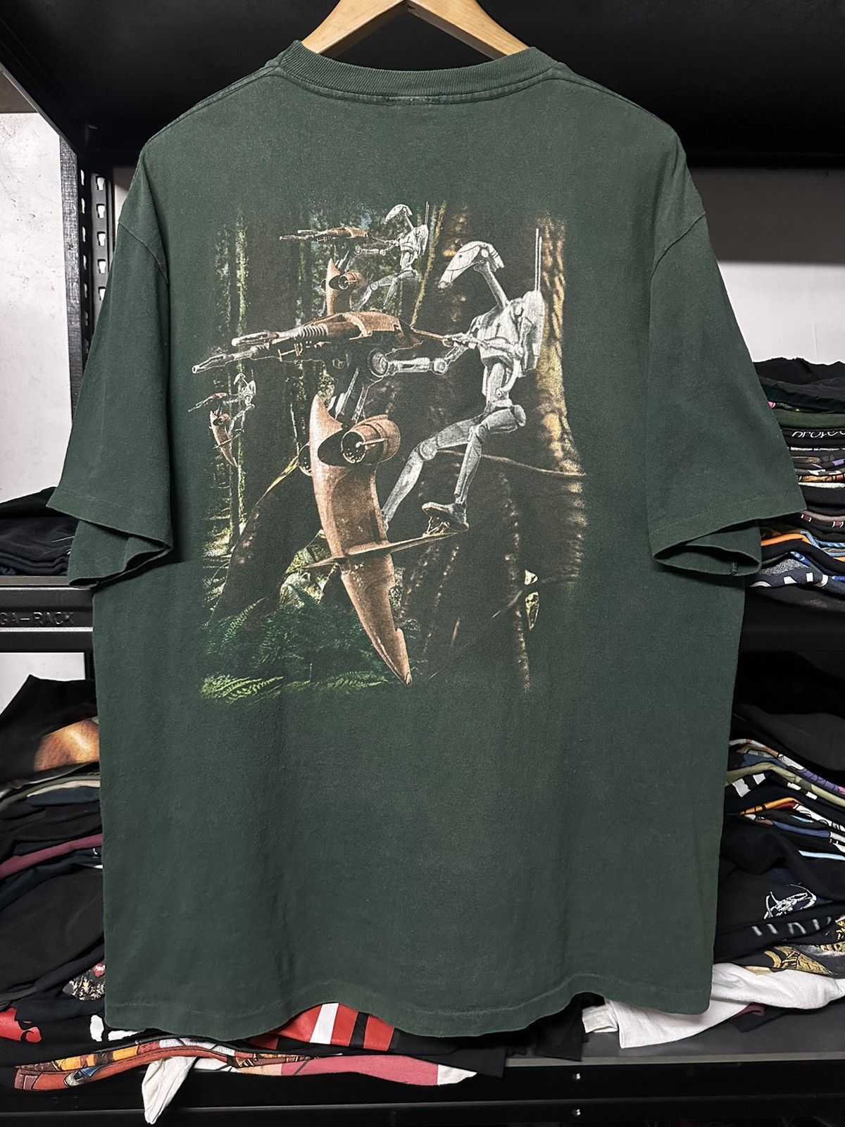 Star Wars Vintage 90s Star Wars Episode 1 Mirror Printed Faded Tee Size US XL / EU 56 / 4 - 2 Thumbnail