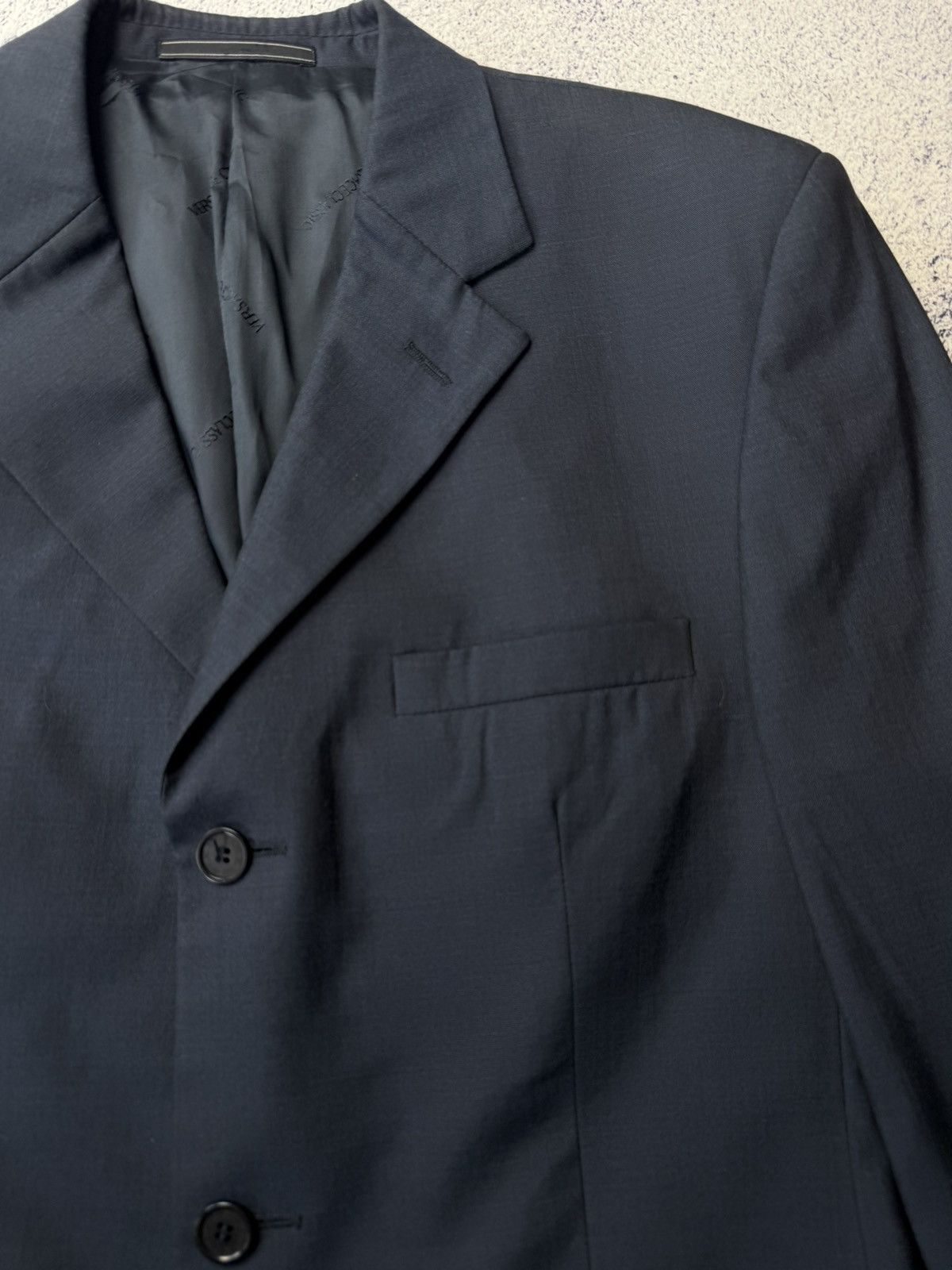 Vintage Vintage Versace Classic Black Blazer Luxury Y2K Size 48R - 10 Thumbnail
