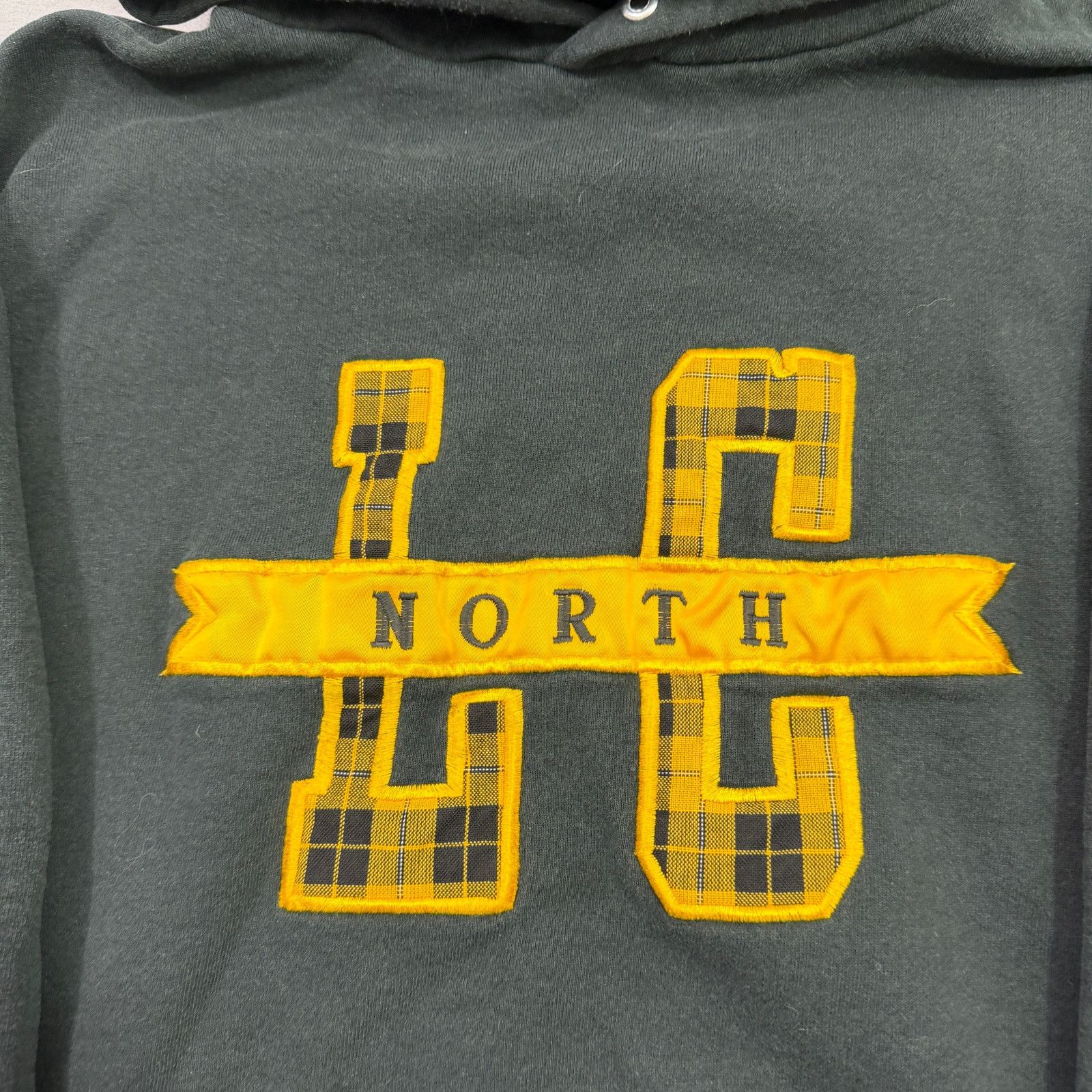 Vintage Vintage Jerzees LC North Hoodie Men's XL Yellow 90s Size US XL / EU 56 / 4 - 3 Thumbnail