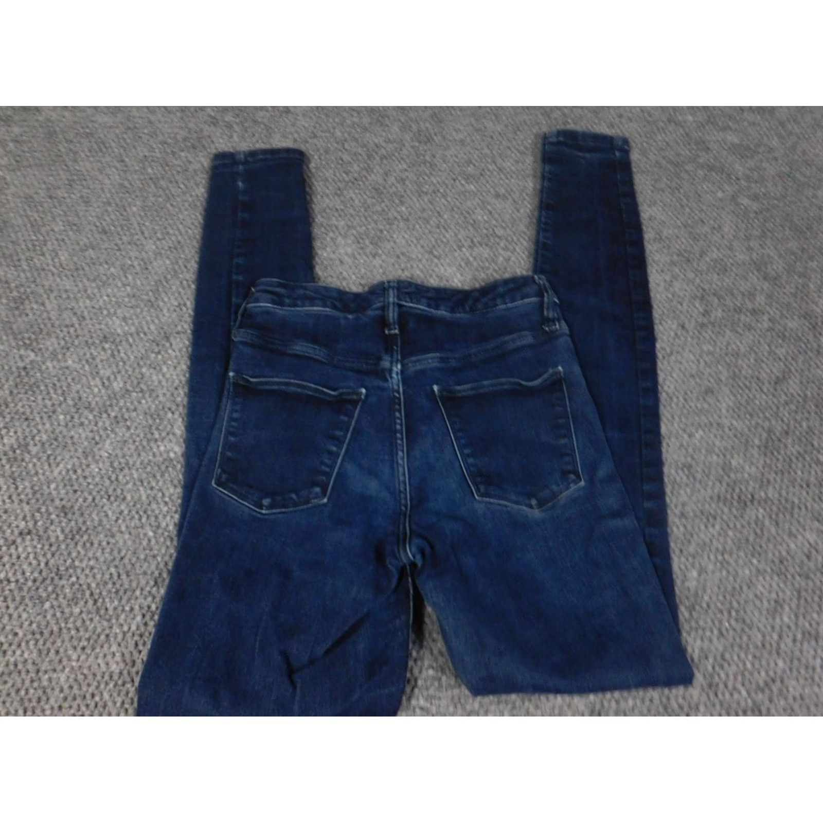Vintage Universal Thread Jeans Womens 4 Blue Skinny Denim Zip Pockets 32in Regular Stretch Size 27" / US 4 / IT 40 - 4 Thumbnail