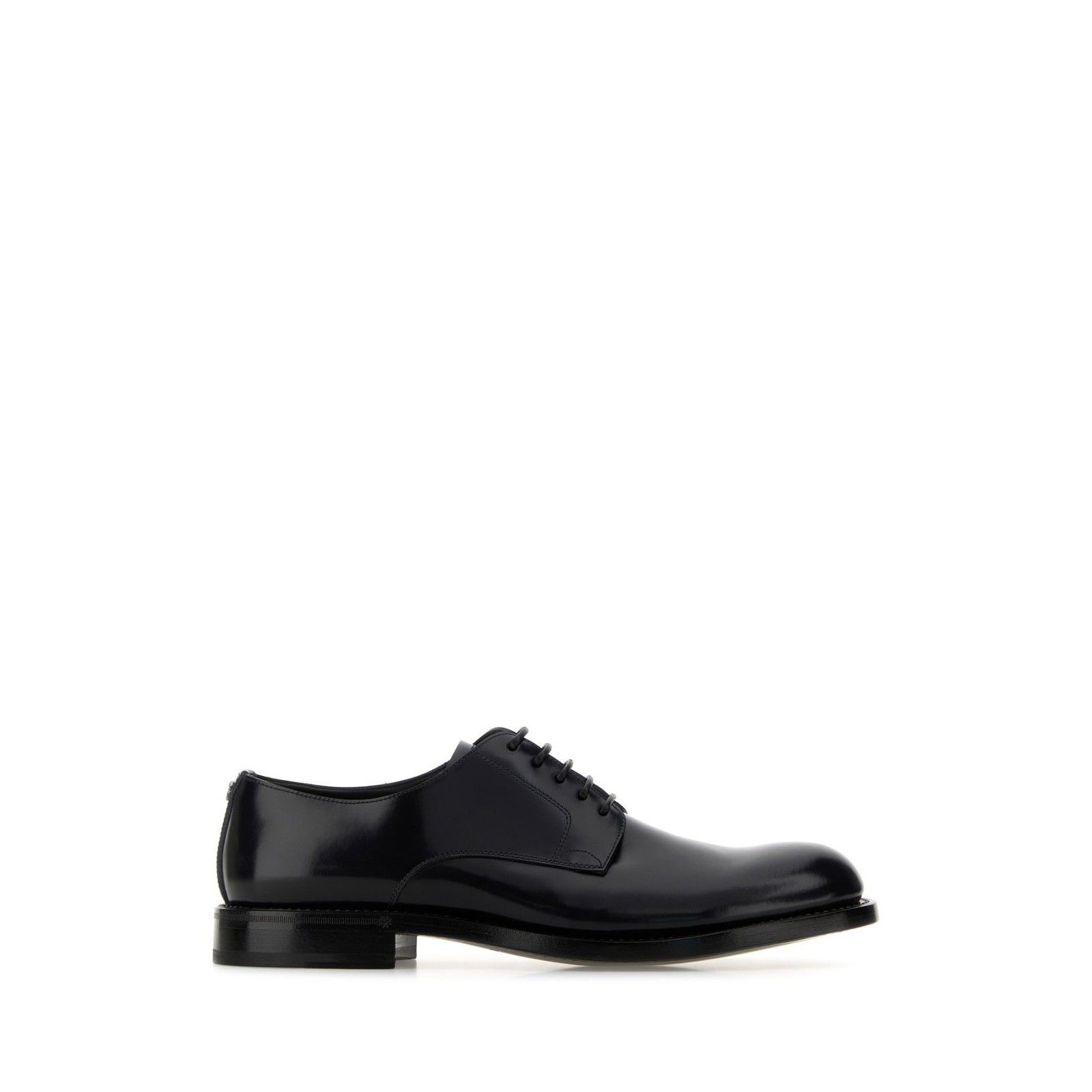 DOLCE&GABBANA Black Leather Lace Up Shoes New & Authentic (M