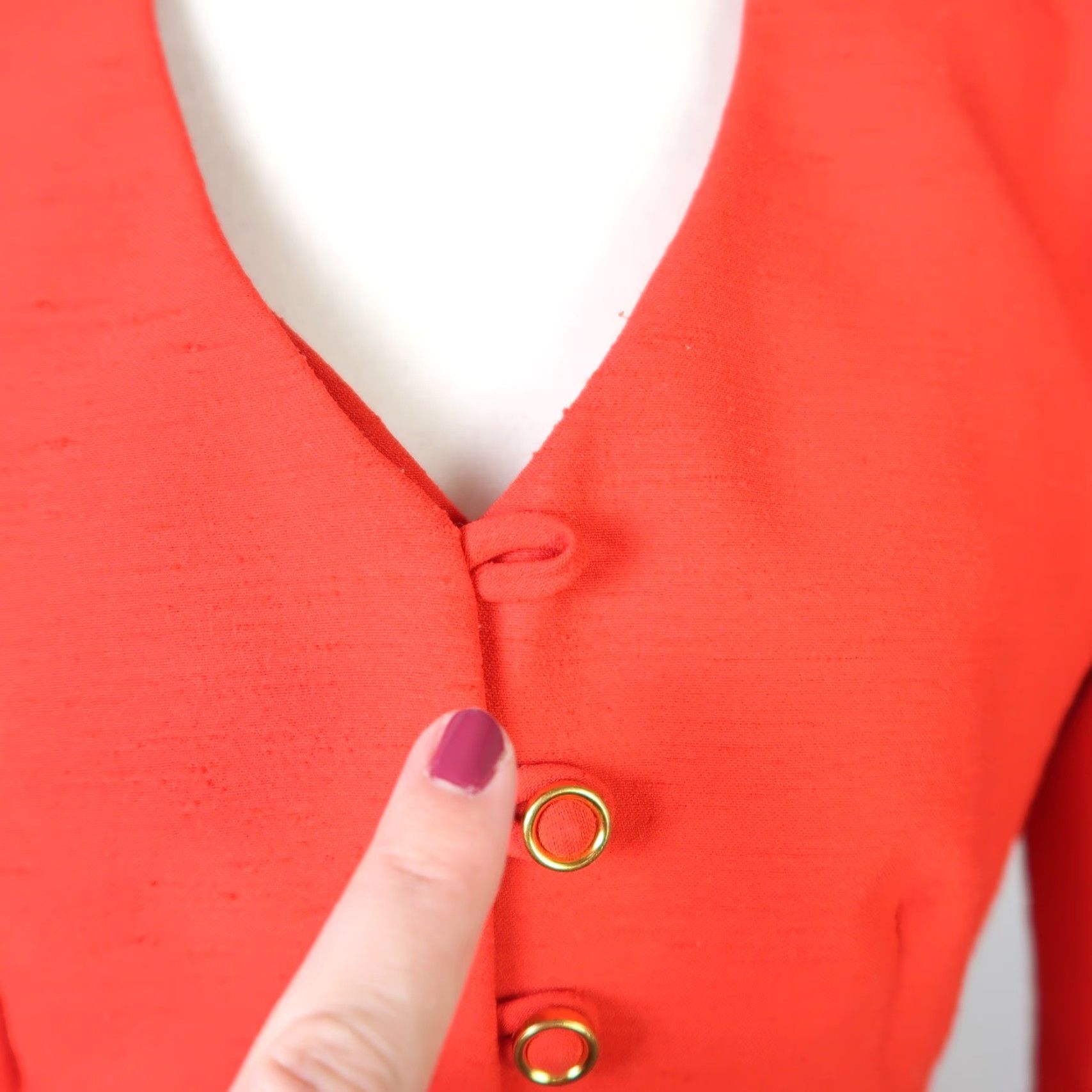 Vintage VINTAGE 80s orange red mini dress and matching jacket suit set S Women Dress Sleeveless 80s Party/Cocktail Size S / US 4 / IT 40 - 6 Thumbnail