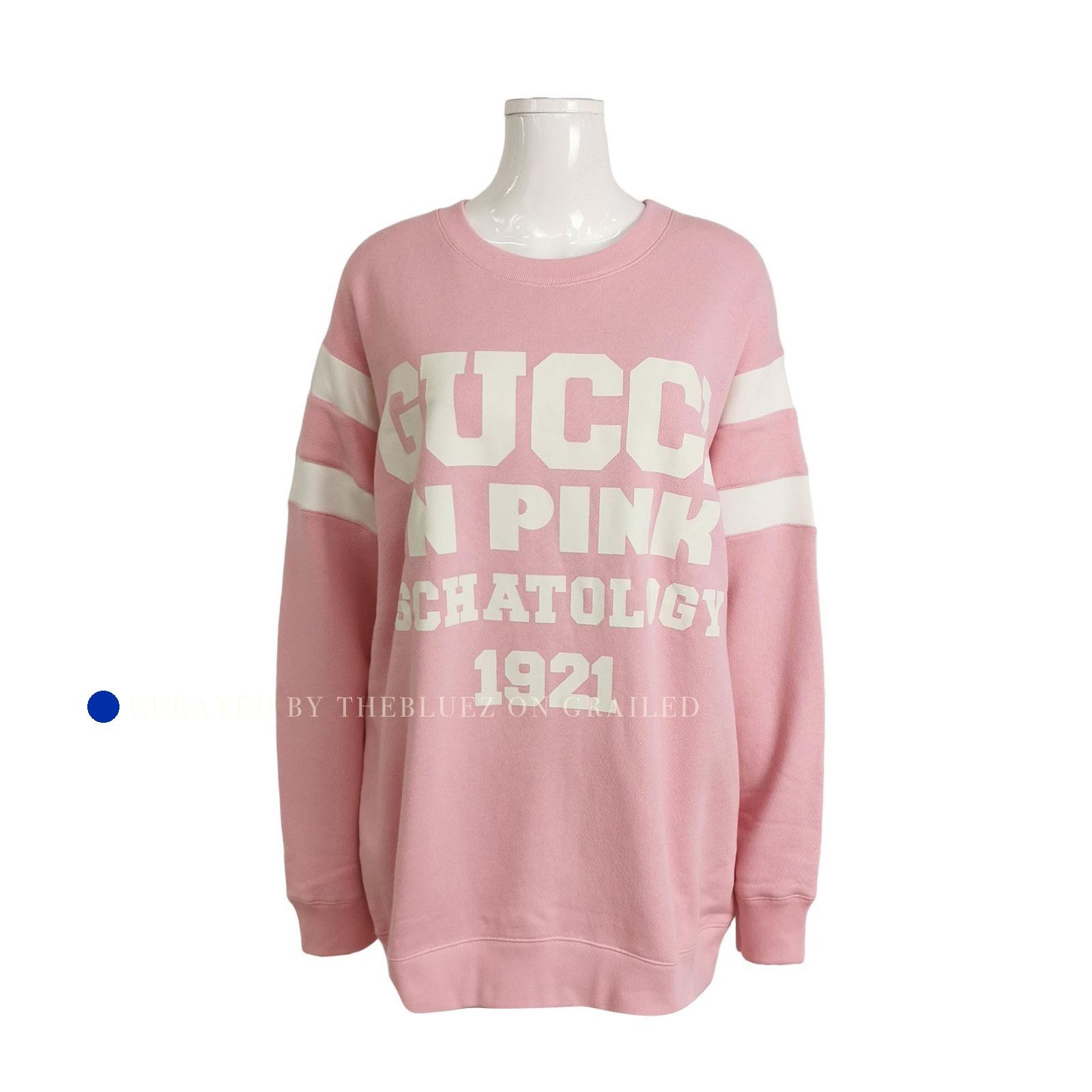 Gucci Pink Logo Sweatshirt Size L Size US L / EU 52-54 / 3 - 1 Thumbnail