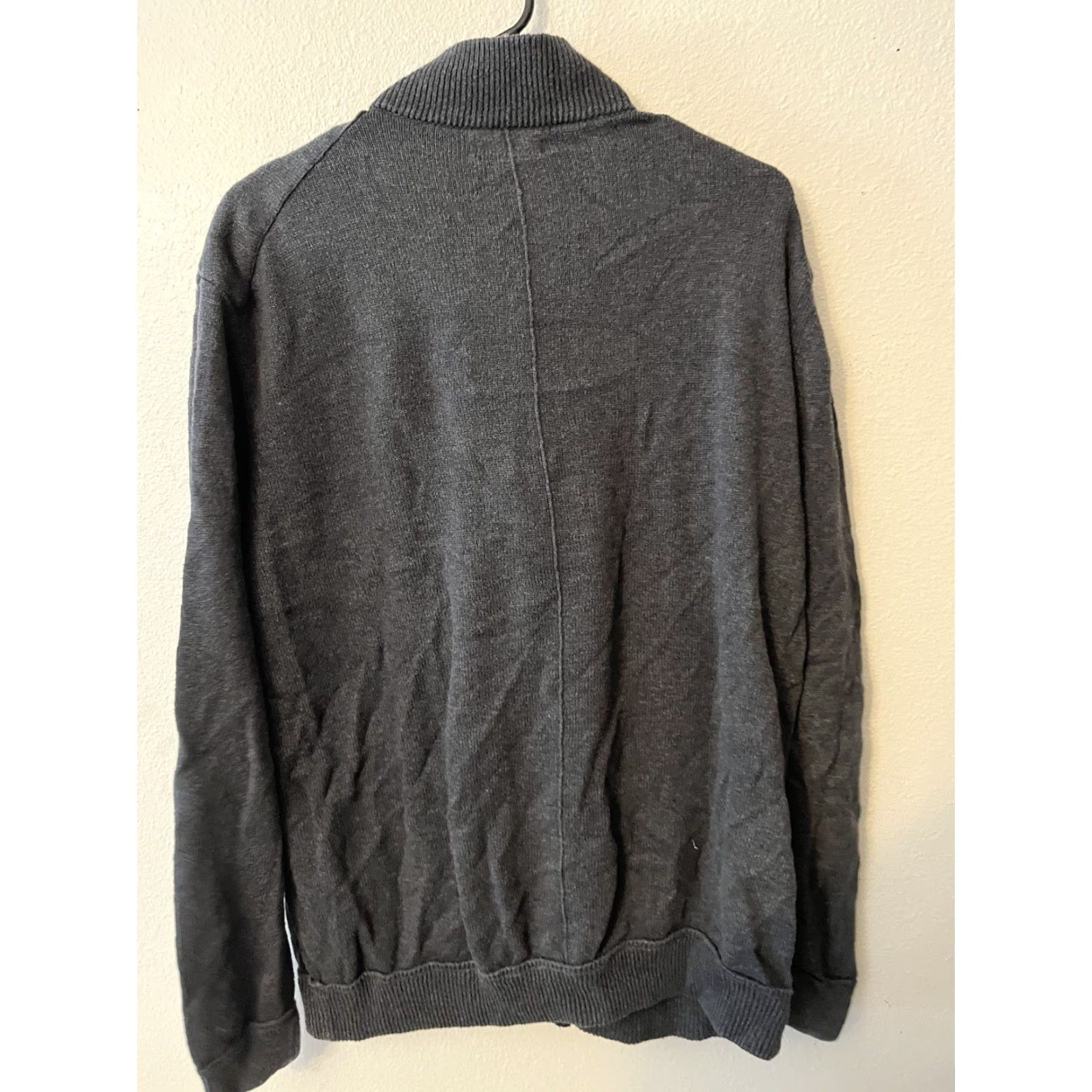 Gap VINTAGE Gap Knit Sweater Shirt XL Gray Full Zip 90s Men Regular Size XL Gray Knit Size US XL / EU 56 / 4 - 3 Thumbnail