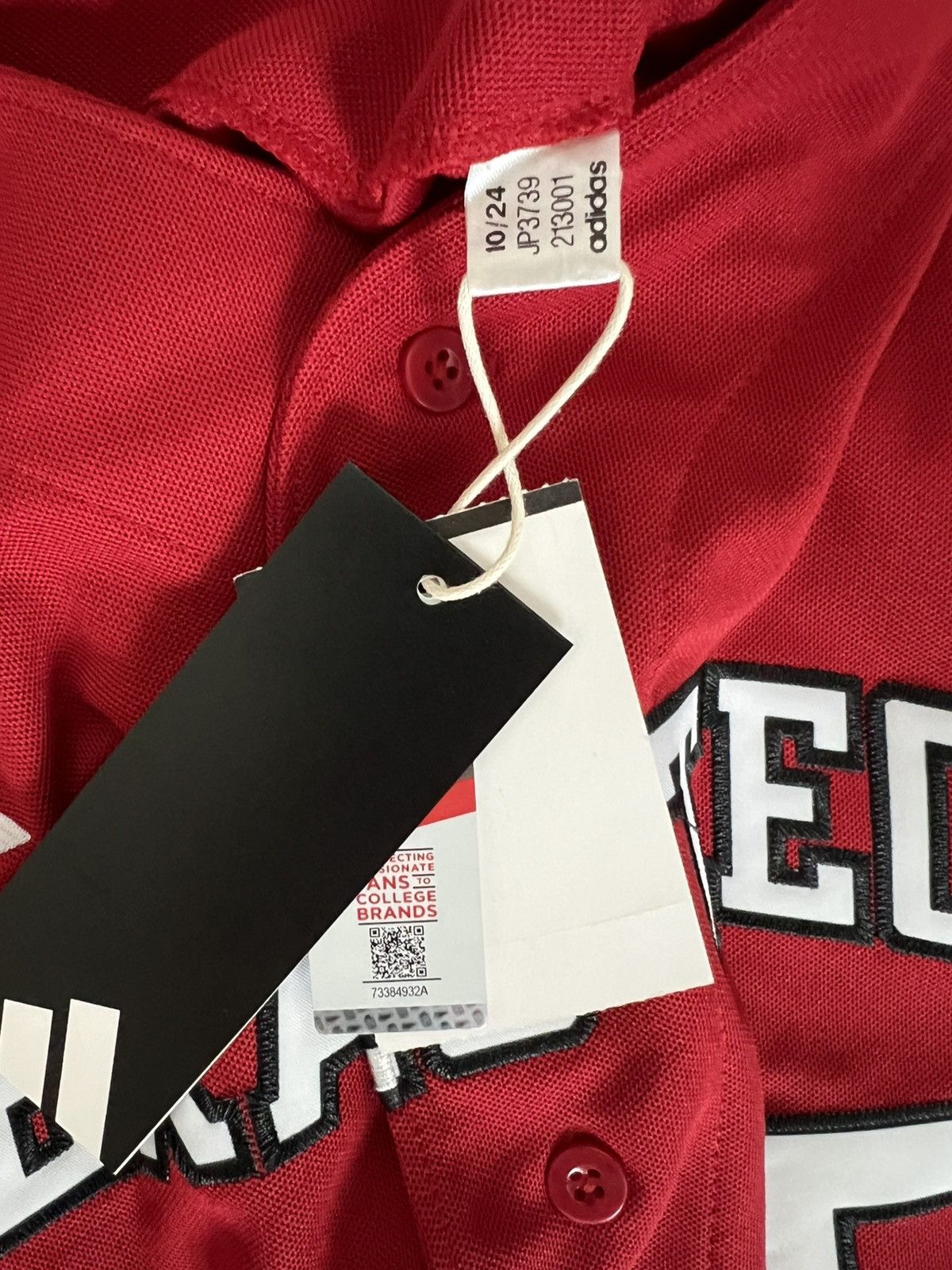 Adidas Adidas Texas Tech Patrick Mahomes Baseball Jersey Red Raider Size US L / EU 52-54 / 3 - 6 Thumbnail