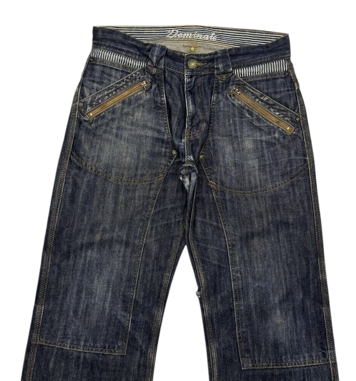 Hysteric Glamour VINTAGE DOUBLE KNEE JEANS BY DOMINATE JAPANESE BRAND Size US 32 / EU 48 - 7 Thumbnail