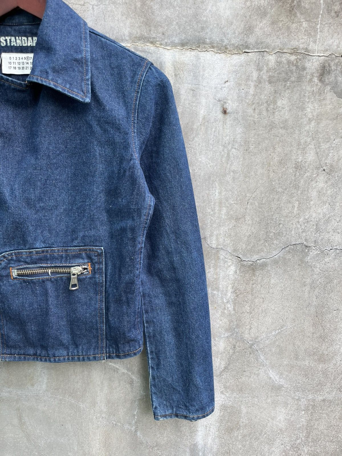 Maison Margiela Line 10 Denim Moto Jacket Size XS / US 0-2 / IT 36-38 - 4 Thumbnail