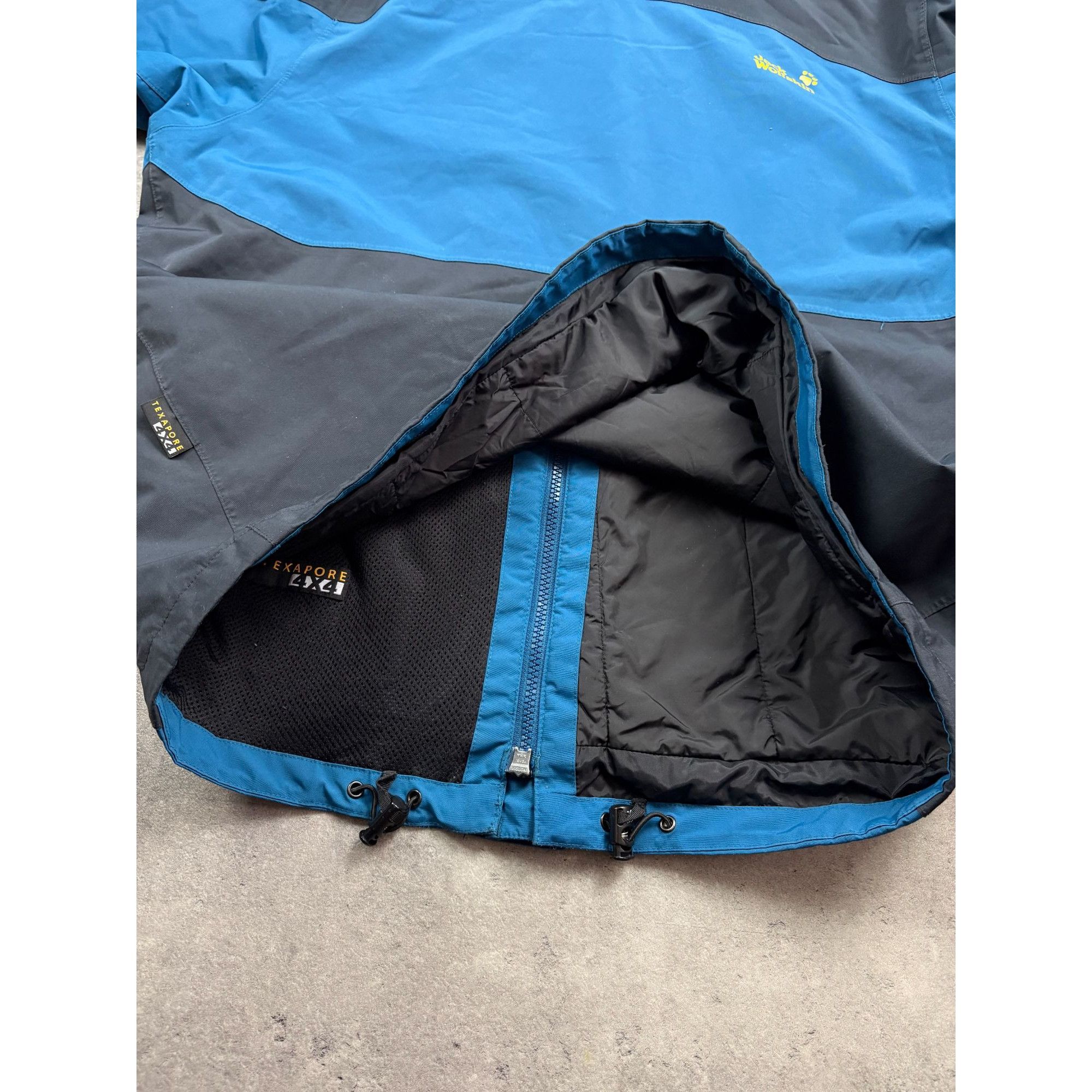 Jack Wolfskin Jack Wolfskin Mens Blue & Black Waterproof Jacket With Fleec Size US L / EU 52-54 / 3 - 5 Thumbnail