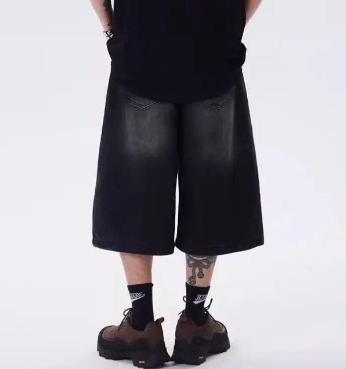 Japanese Brand × Jean Hip Hop Street Harajuku Denim Shorts Size US 33 - 2 Thumbnail