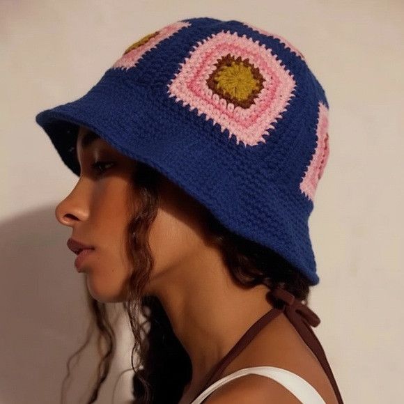 Free People New Free People Sofie Crochet Bucket Hat Size ONE SIZE - 6 Thumbnail