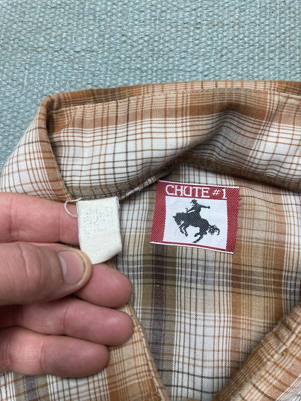 Vintage VTG Chute #1 Pearl snap shirt plaid western wear cowboy XL Size US XL / EU 56 / 4 - 5 Thumbnail