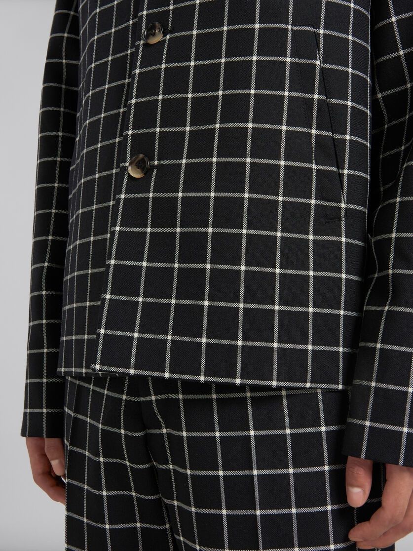 Marni o1w1db10824 Checked Jacket in Black White Size US S / EU 44-46 / 1 - 4 Thumbnail