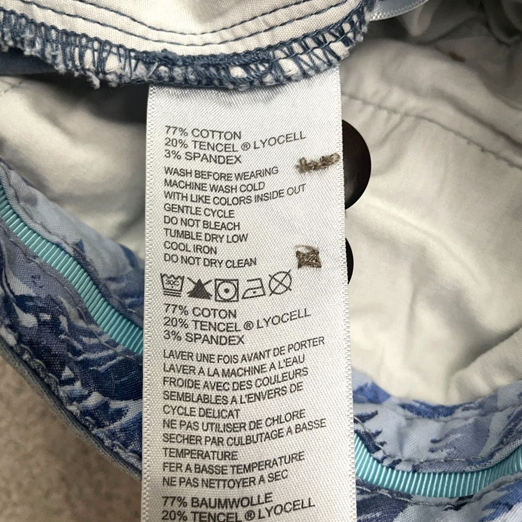 Tommy Bahama Tommy Bahama Chino Shorts Mens 36 Blue Pockets Cotton Blend Casual Outdoor Size US 36 / EU 52 - 7 Thumbnail