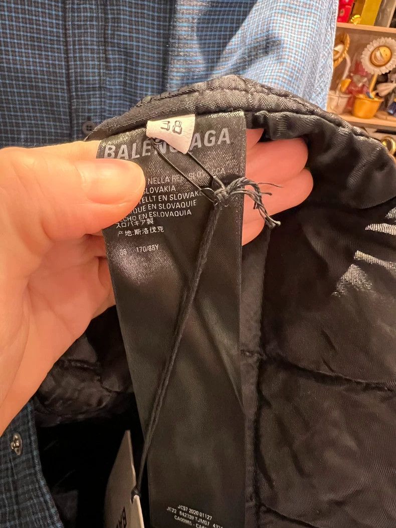 Balenciaga Balenciaga size 38 Blue Plaid Cotton Coat Size 38 In Stock Size M / US 6-8 / IT 42-44 - 4 Thumbnail