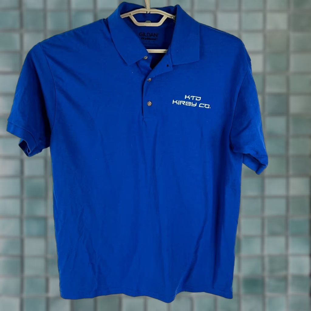 Gildan VINTAGE Gildan Active Wear Polo Shirt Men 2XL Blue 30 in Chest 42 in Regular Short Sleeve Collared US A SELLER Men Polo Size US XXL / EU 58 / 5 - 1 Thumbnail