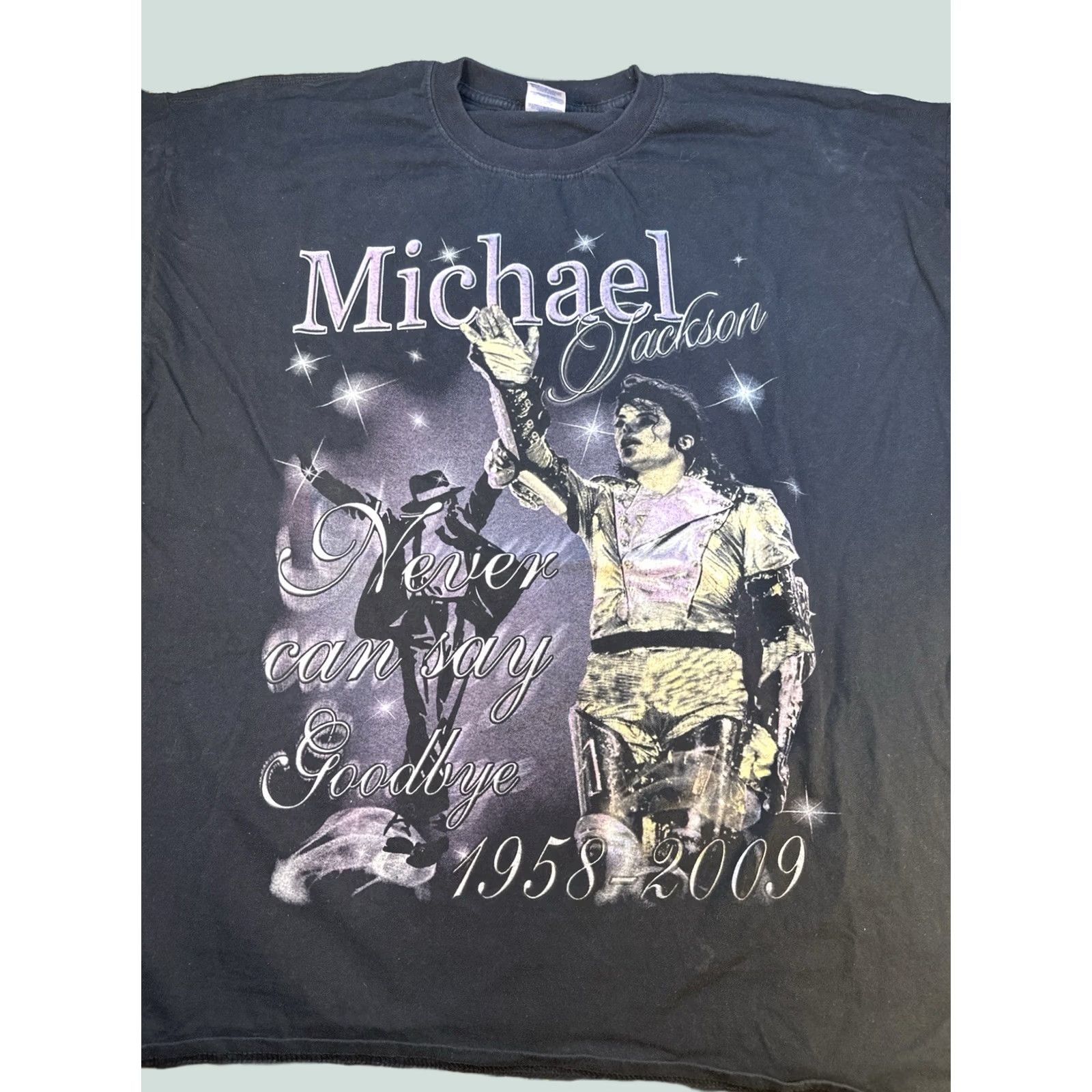 Vintage VINTAGE Michael Jackson 1958-2009 RIP Tee 4XL Never Can Say Goodbye Shirt Mens T-Shirt Black 4XL Size US XXL / EU 58 / 5 - 1 Thumbnail