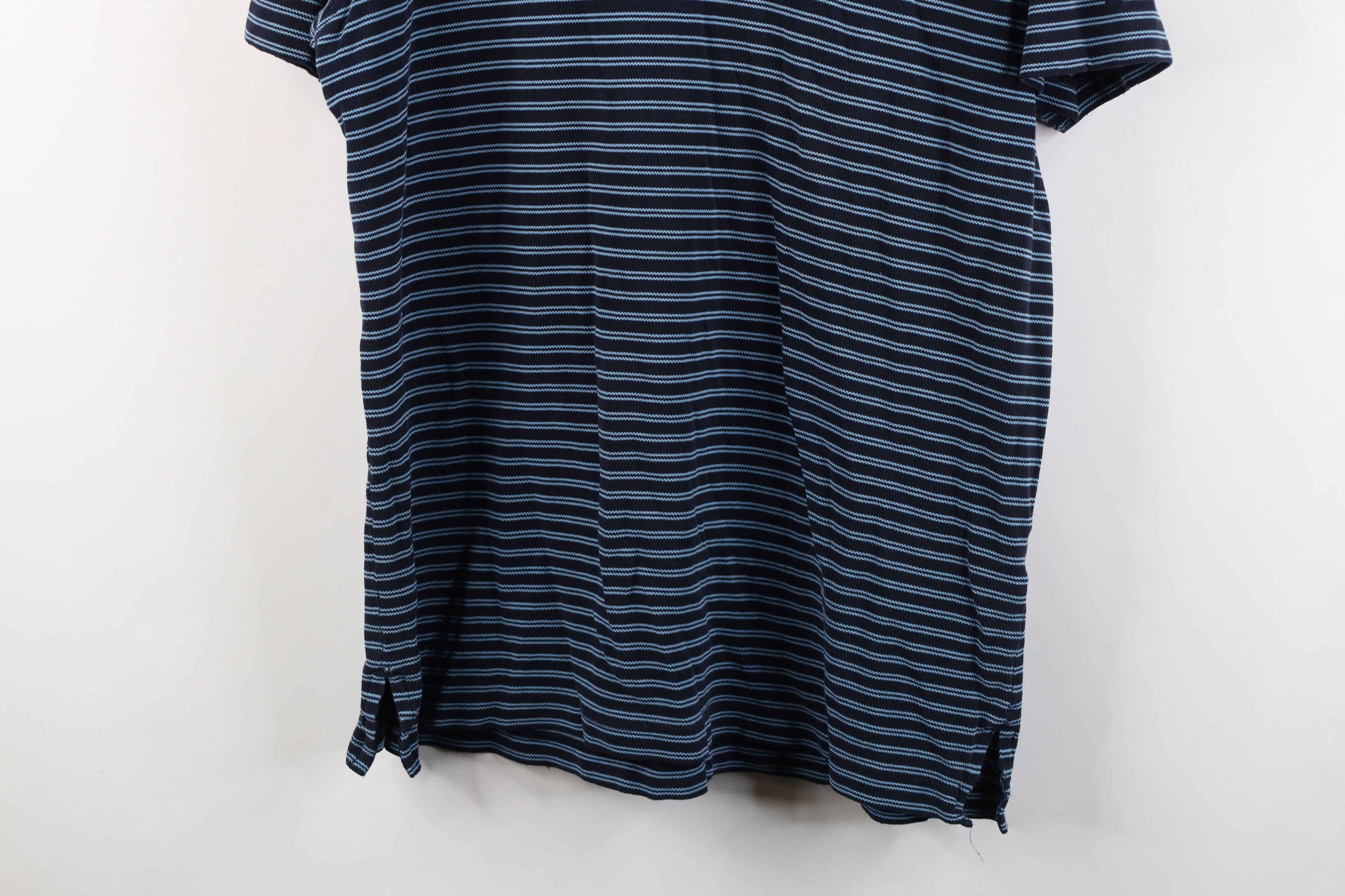 DKNY Vintage 90s Y2K DKNY Striped Thermal Knit V-Neck T-Shirt Size US L / EU 52-54 / 3 - 3 Thumbnail