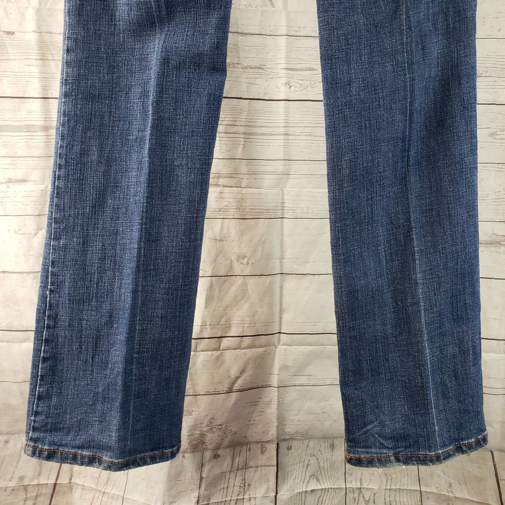 Loft VINTAGE Ann Taylor LOFT Womens Modern Boot Jeans Sz 2 Blue Medium Wash Low Rise Bootcut Denim 33.5 Inseam Womens Size 26" / US 2 / IT 38 - 5 Thumbnail