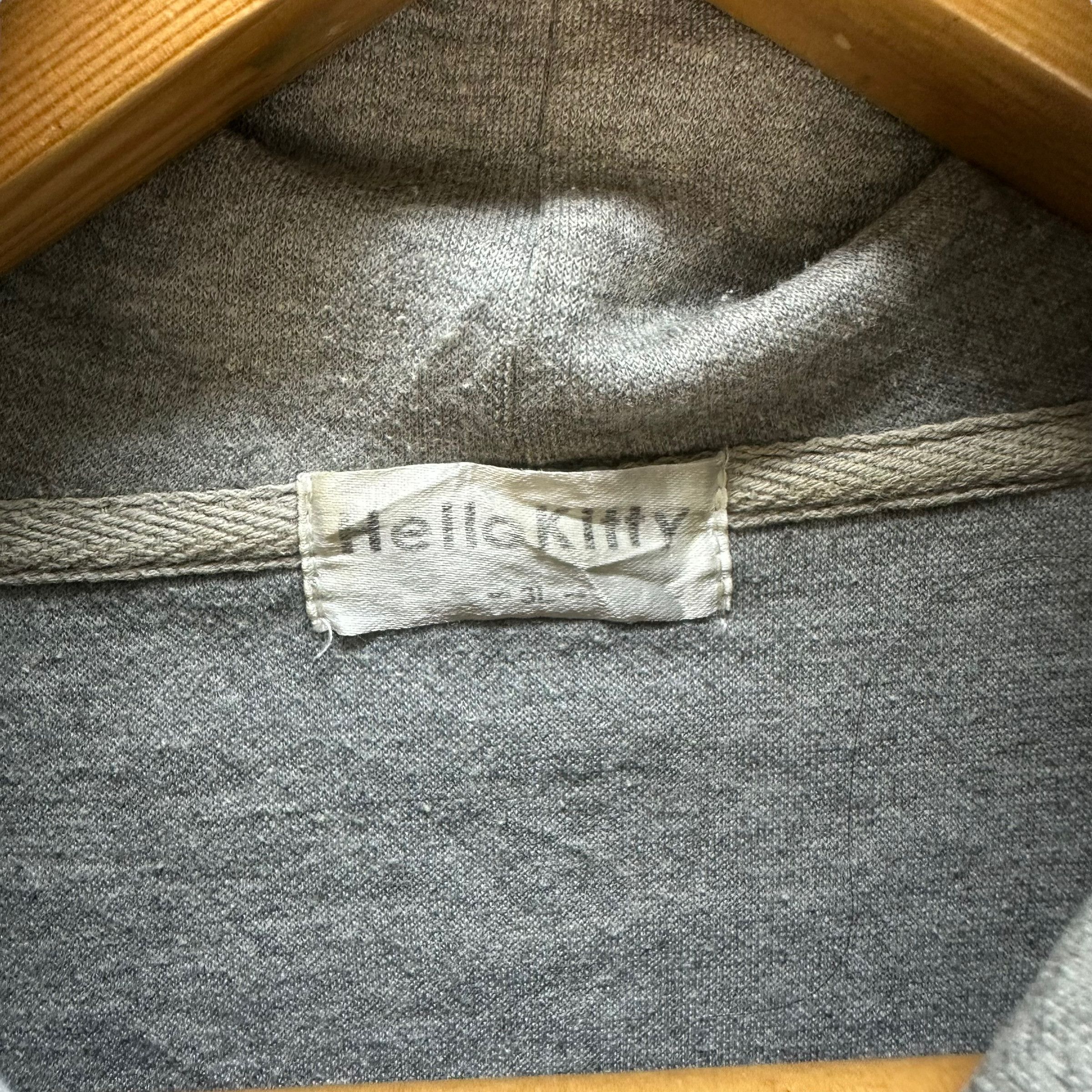 Japanese Brand HELLO KITTY BIG LOGO PULLOVER HOODIES #8148-206 Size US L / EU 52-54 / 3 - 8 Thumbnail