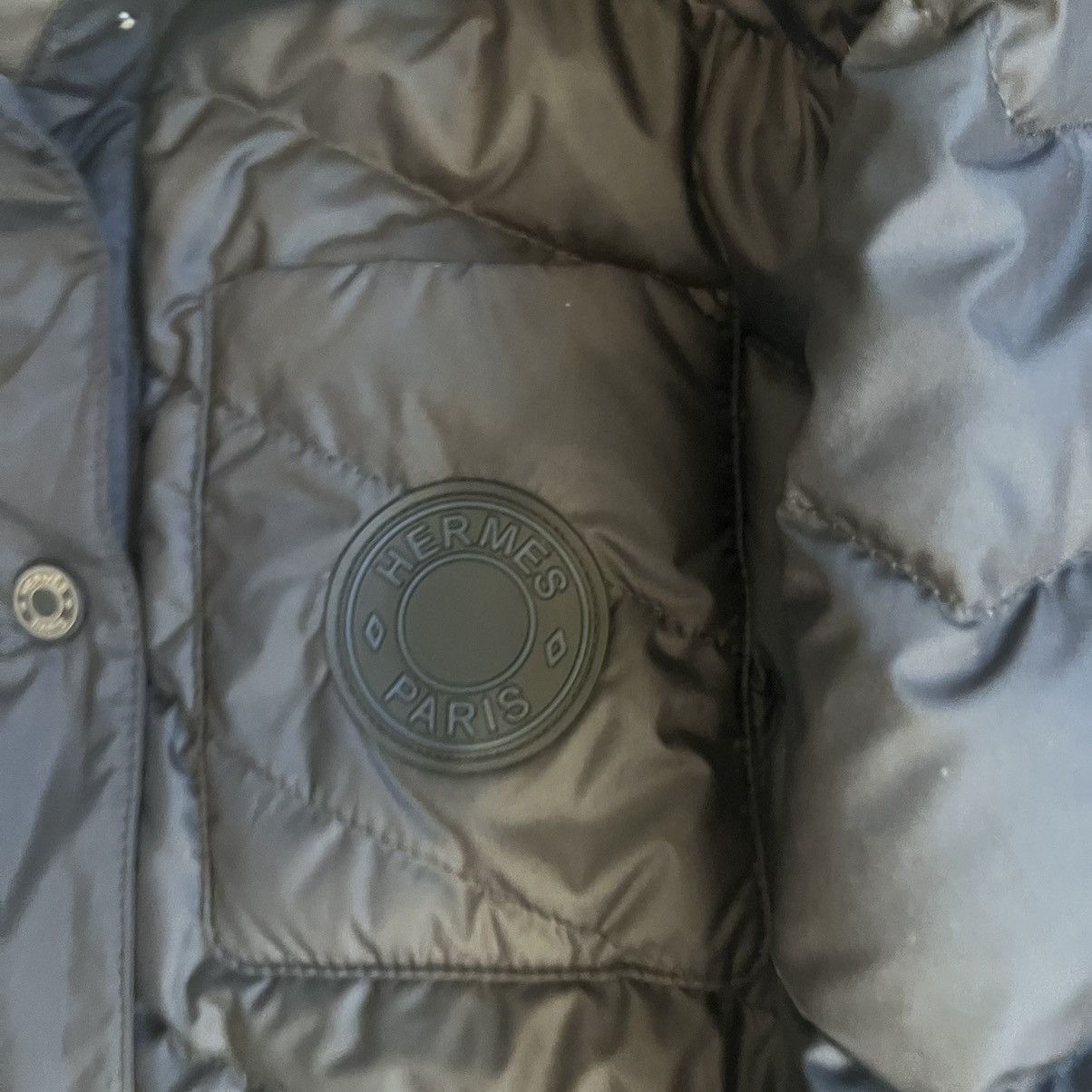 Hermes [MINT] Hermes Womens Black Puffer Down Jacket size 40 IT Size S / US 4 / IT 40 - 4 Thumbnail