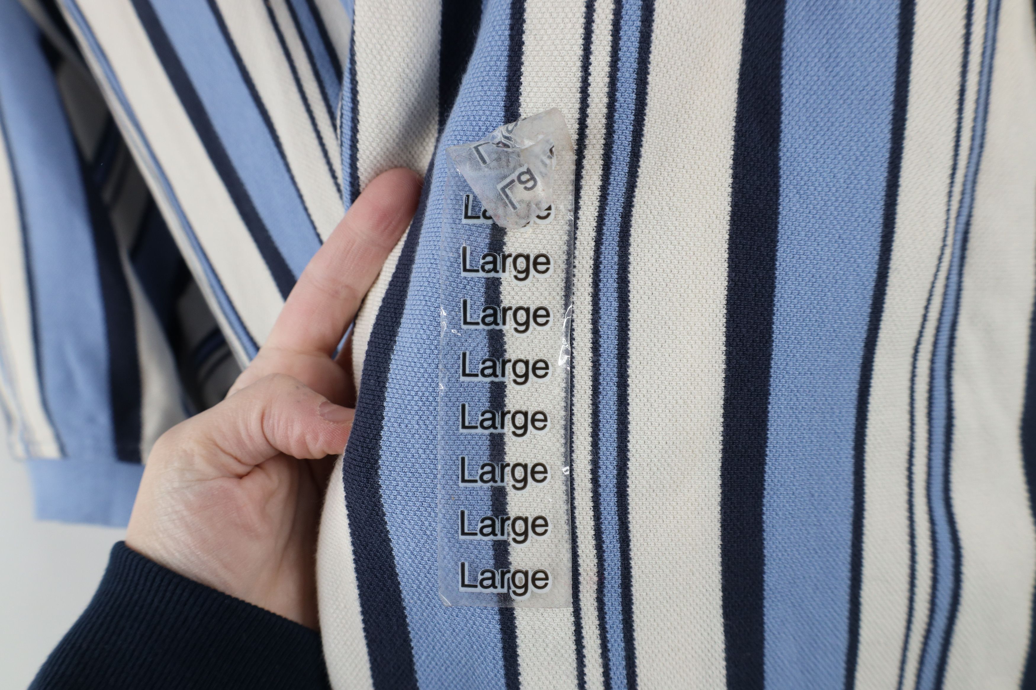 Vintage Deadstock Vintage 90s Streetwear Block Thermal Knit Polo USA Size US L / EU 52-54 / 3 - 4 Thumbnail