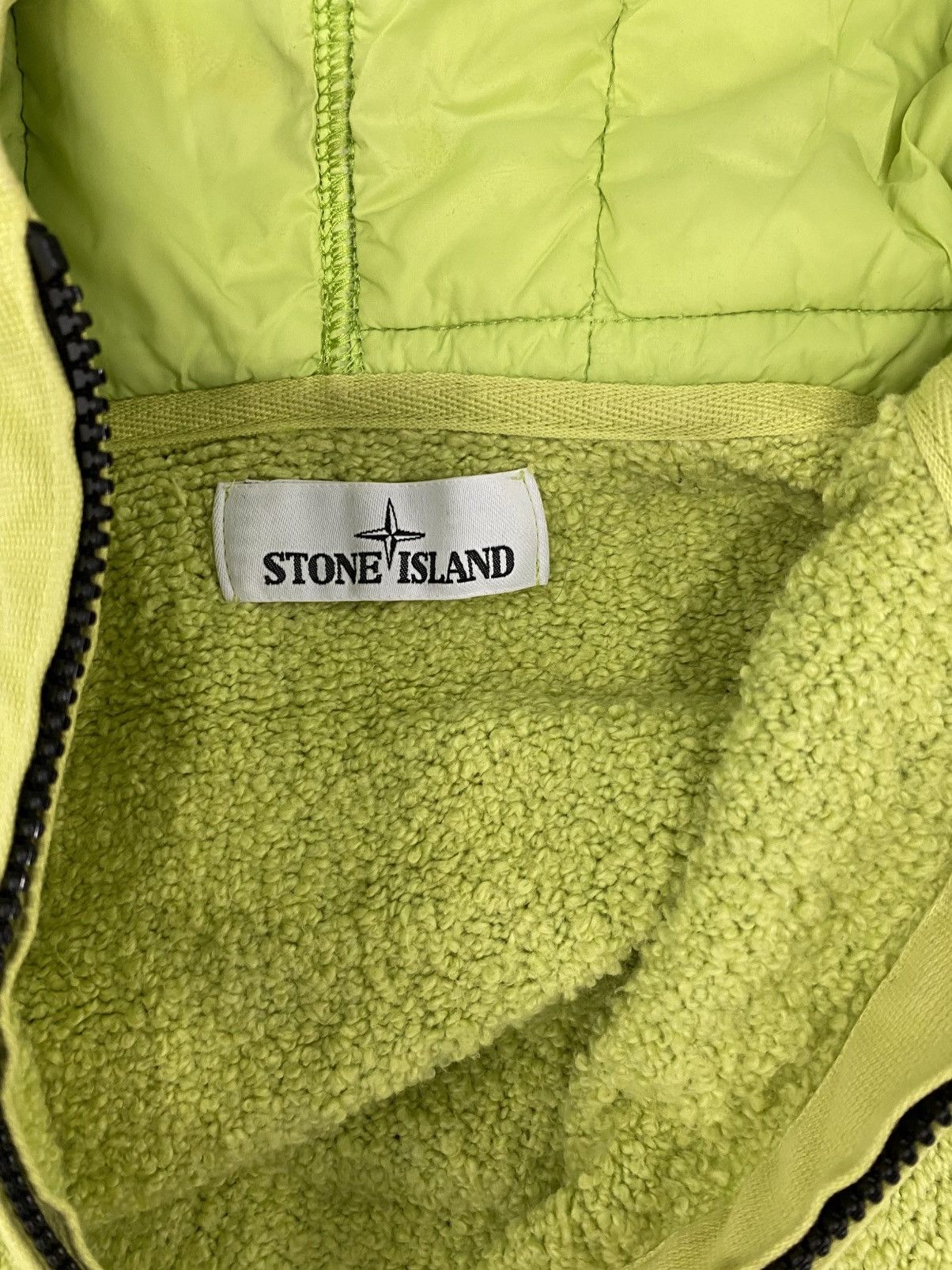 Stone Island SS19 Stone Island Zip Hoodie Jacket Lime Green - Large Size US L / EU 52-54 / 3 - 7 Thumbnail