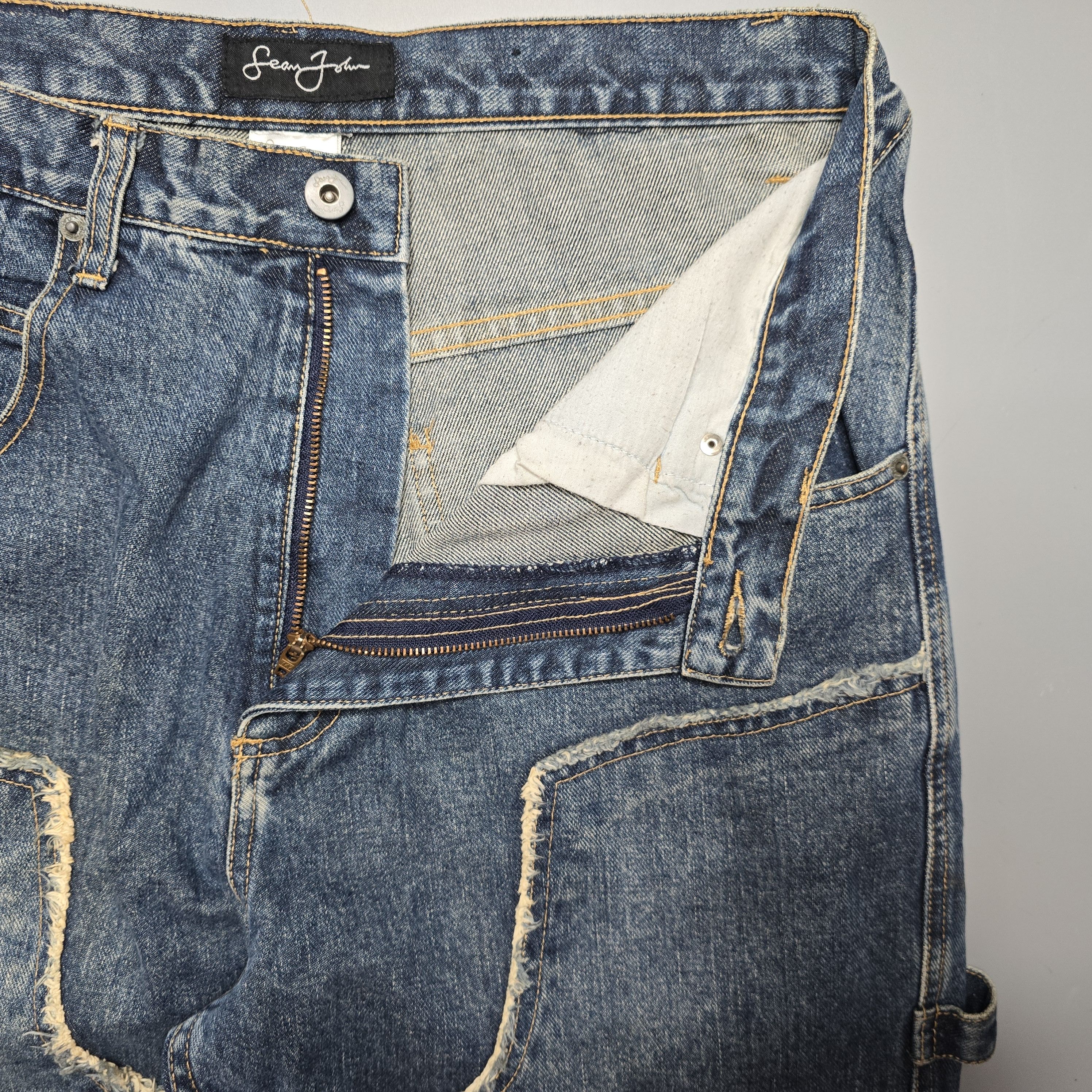 JNCO × Sean John × Vintage Sean John - Y2K Baggy Carpenter Jeans Size US 32 / EU 48 - 5 Thumbnail