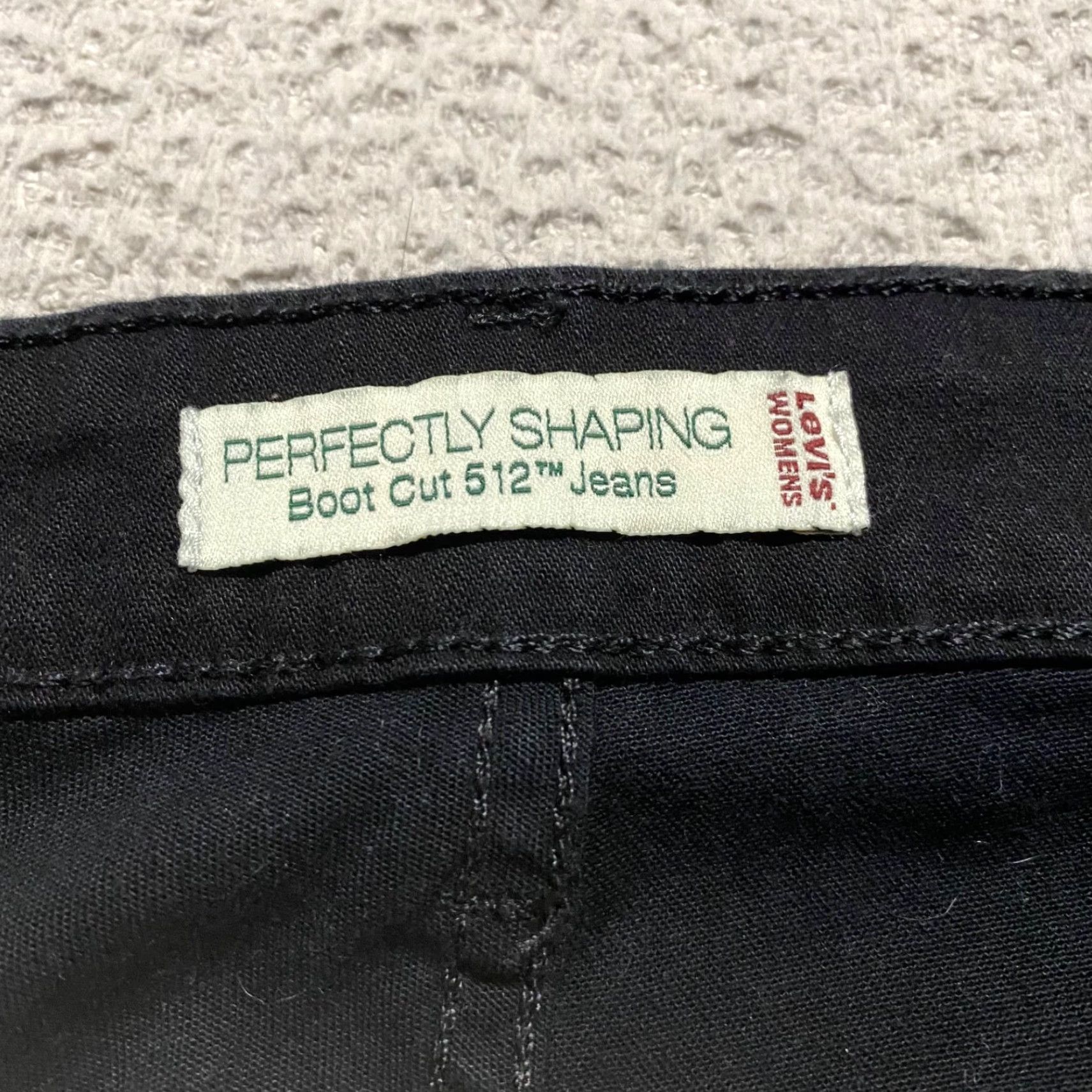 Levi's Levi's 512 Jeans Women's Plus Dark Wash Black Denim Bootcut High Rise 24 Size 42" / US 20 - 3 Thumbnail