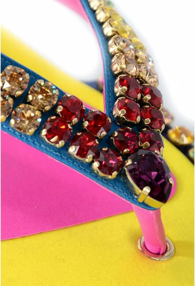 Dolce & Gabbana o1y0125 Flip Flops in Multicolor Size US 8 / EU 41 - 6 Thumbnail