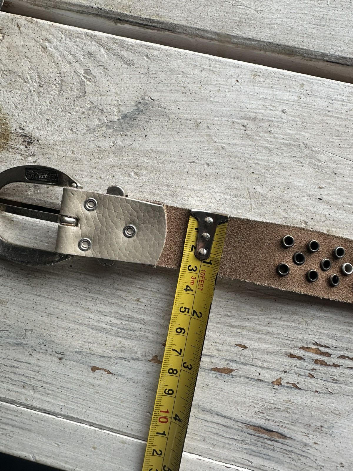 Japanese Brand × Vintage 🚨Vintage Crazy Metal Belt Drip Japanese Hype bb Simon Size ONE SIZE - 10 Thumbnail