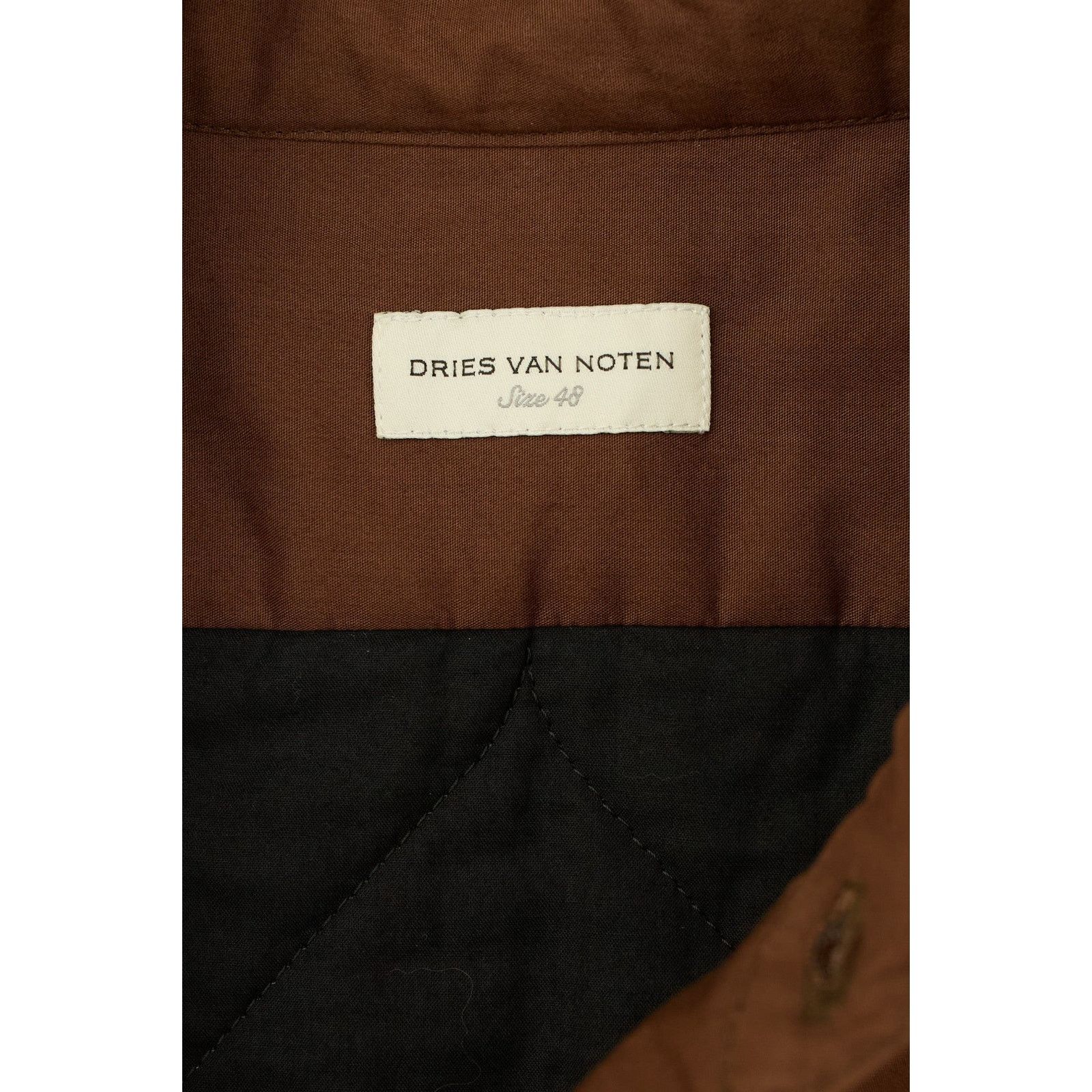 Dries Van Noten Brown Quilted Shirt Jacket Size US M / EU 48-50 / 2 - 3 Thumbnail