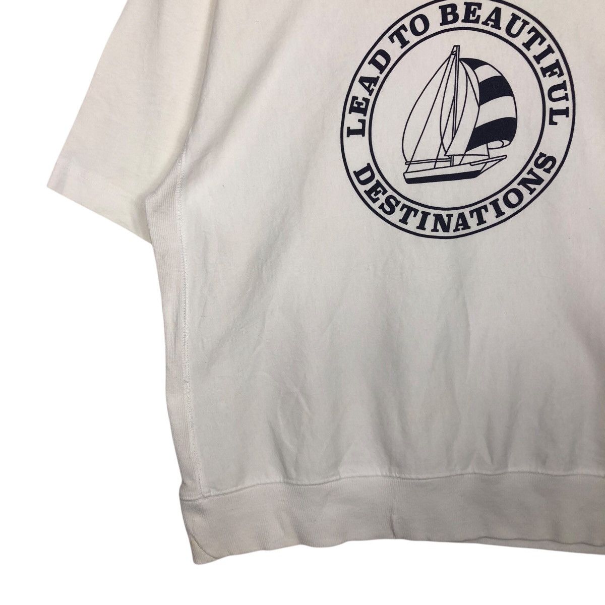 Japanese Brand × Vintage 📌Lead To Beautiful Destination Cropped Sweatshirt Size US M / EU 48-50 / 2 - 5 Thumbnail