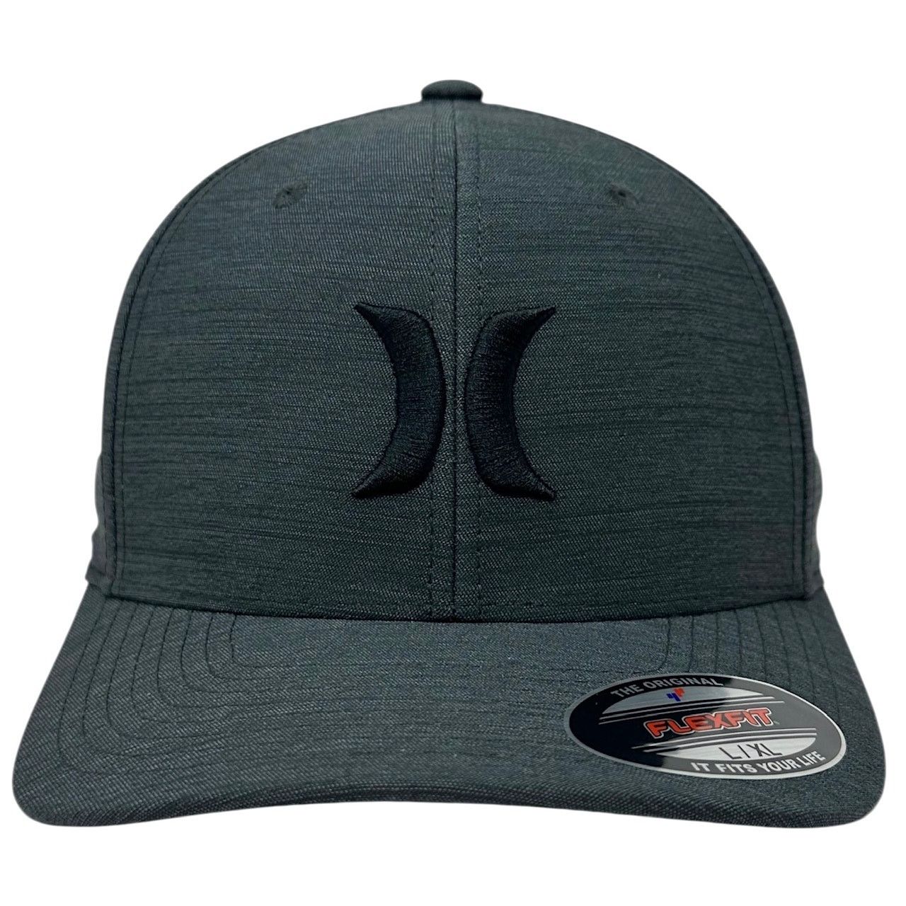 Hurley Hurley Men's Hat Black Heather Texture Flex Fit Cap in L/XL Size ONE SIZE - 2 Thumbnail
