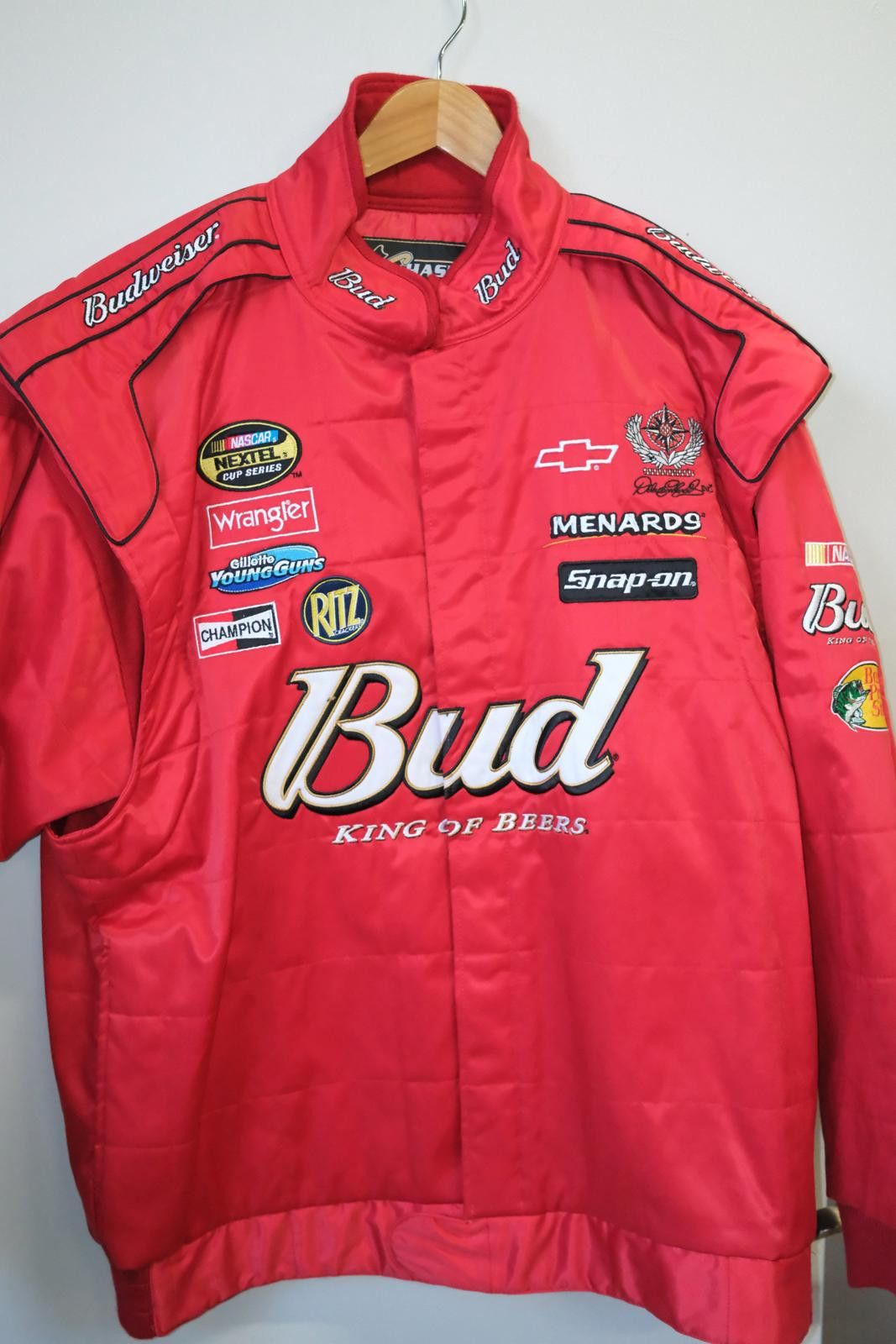 Chase Authentics 00s Chase Authentic Bud Nextel Cup Series Snap-on Jacket Size XXL / US 16-18 / IT 52-54 - 3 Thumbnail