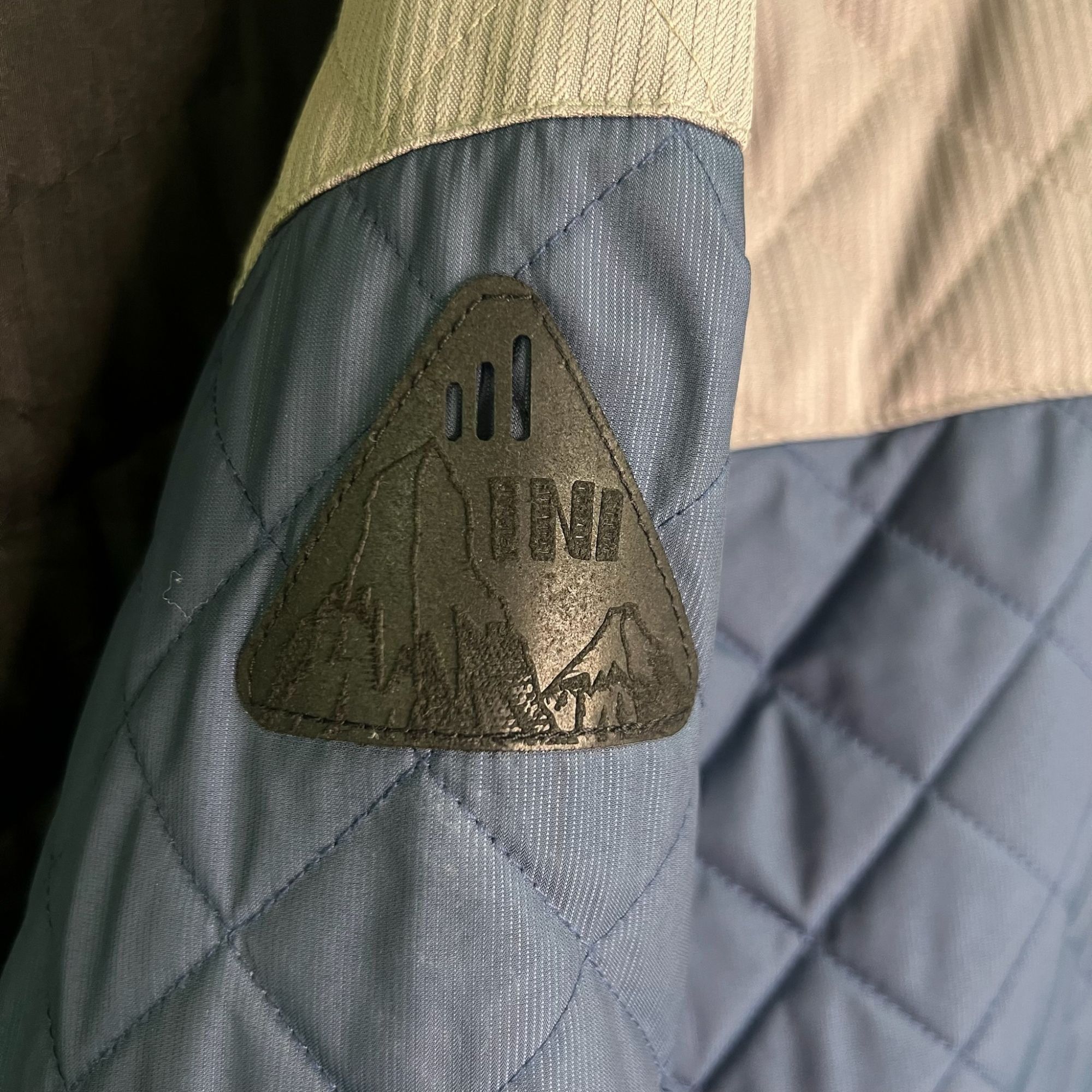 Other Ini Cooperative Blue & Grey Quilted Jacket With Hood & Snap Size US S / EU 44-46 / 1 - 11 Thumbnail
