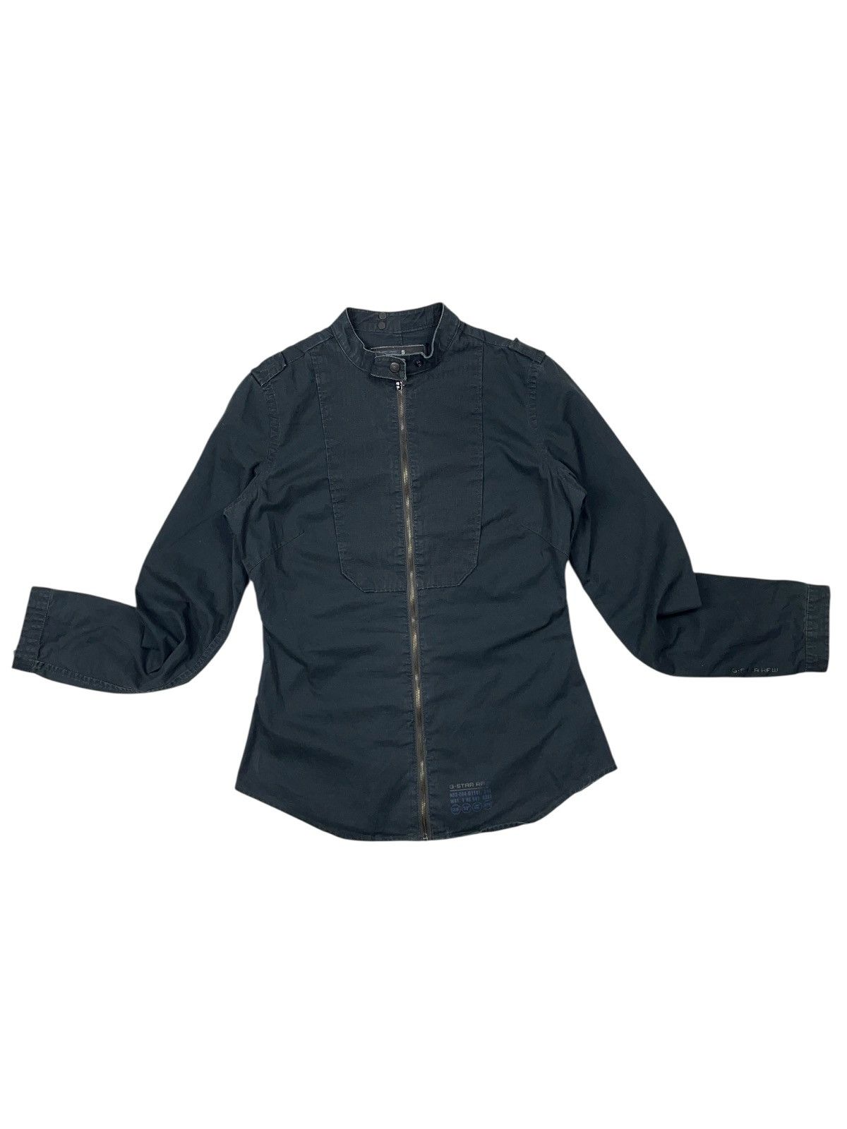 G-Star Vintage G-Star Raw Zip Biker Jacket Lightweight Overshirt Size S / US 4 / IT 40 - 2 Thumbnail