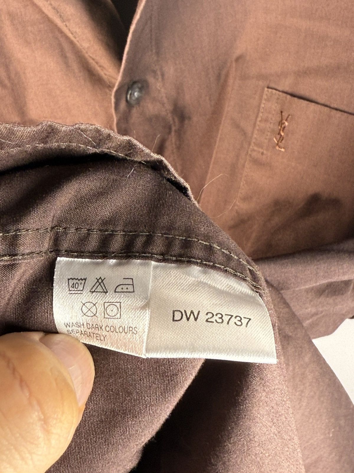 Yves Saint Laurent Brown YSL Shirt Summer Chocolate Size US XXL / EU 58 / 5 - 8 Thumbnail