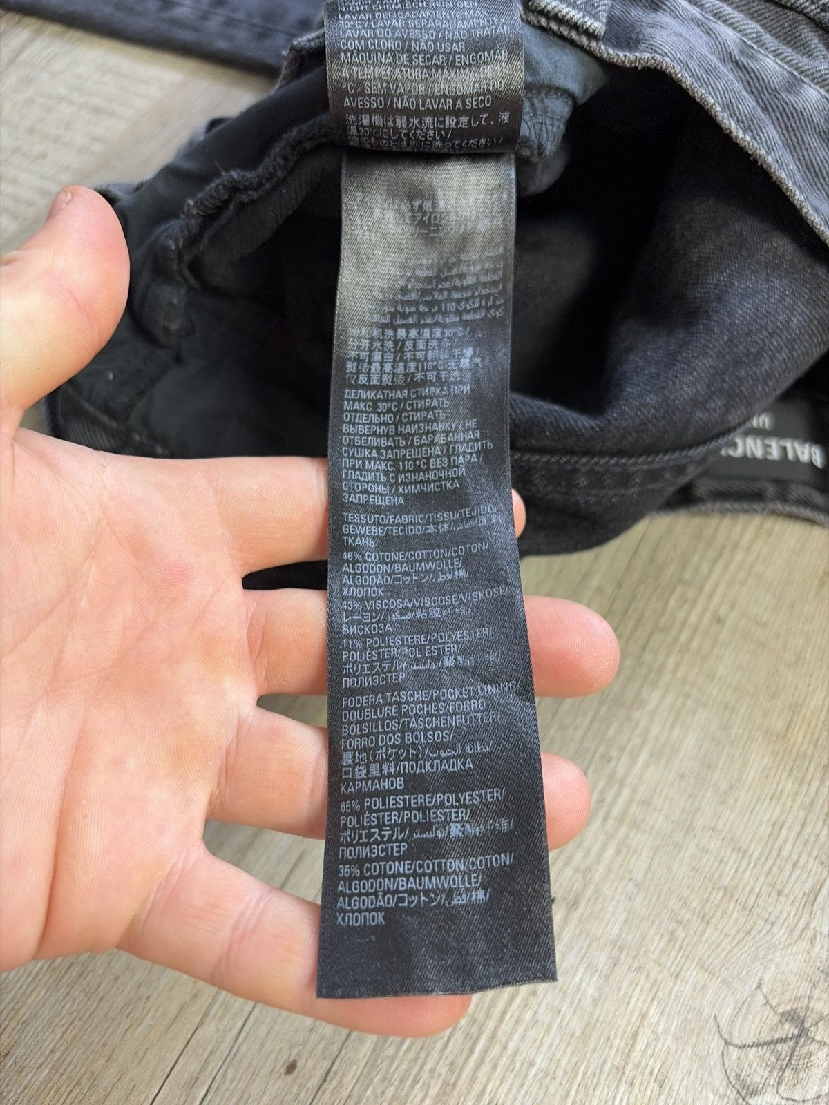 Balenciaga BALENCIAGA FALL22 LOST TAPE FLARED GREY JEANS SZ:XS Size US 30 / EU 46 - 21 Thumbnail