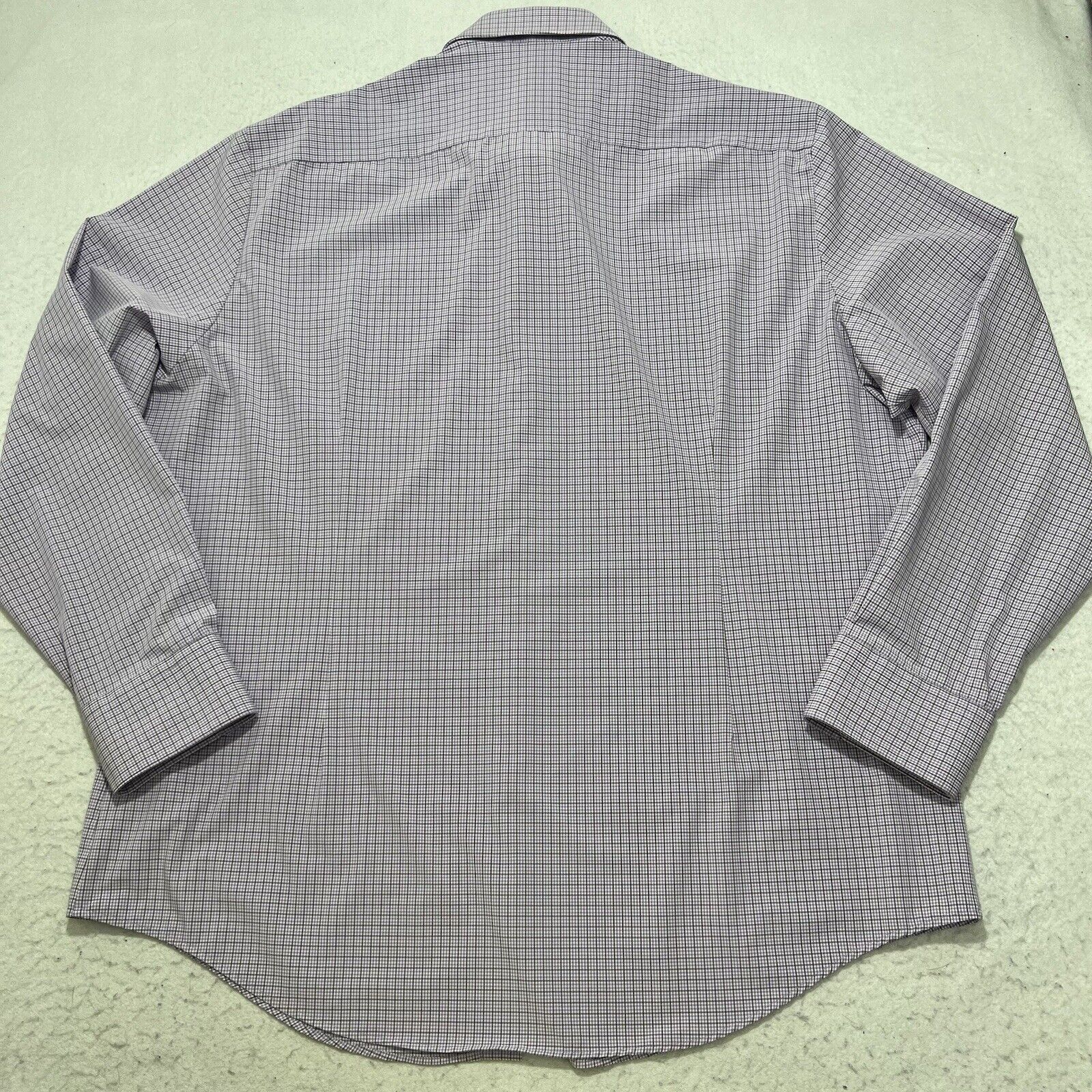 Kirkland Signature Kirkland Signature Button Up Shirt Purple Grid Striped Size US XXL / EU 58 / 5 - 10 Thumbnail