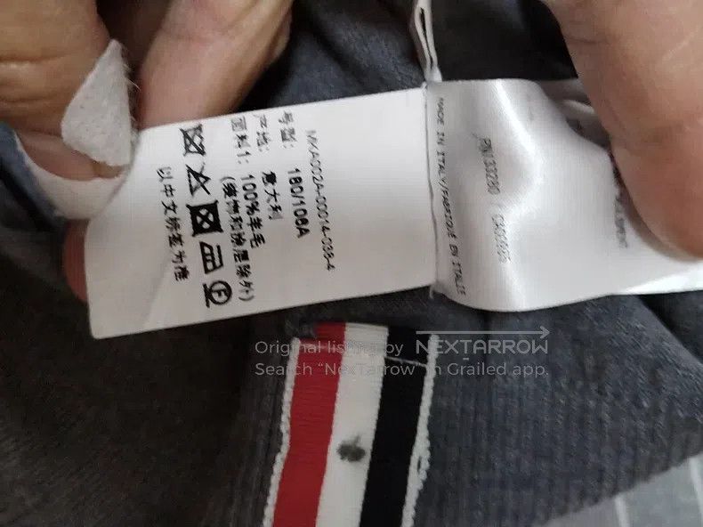 Thom Browne Thom Browne Four Stripes Gray Wool Knit Sweater Size US XL / EU 56 / 4 - 5 Thumbnail