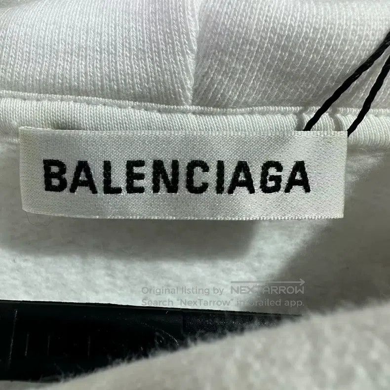 Balenciaga Balenciaga Eiffel Tower Logo White Hoodie Size US S / EU 44-46 / 1 - 5 Thumbnail